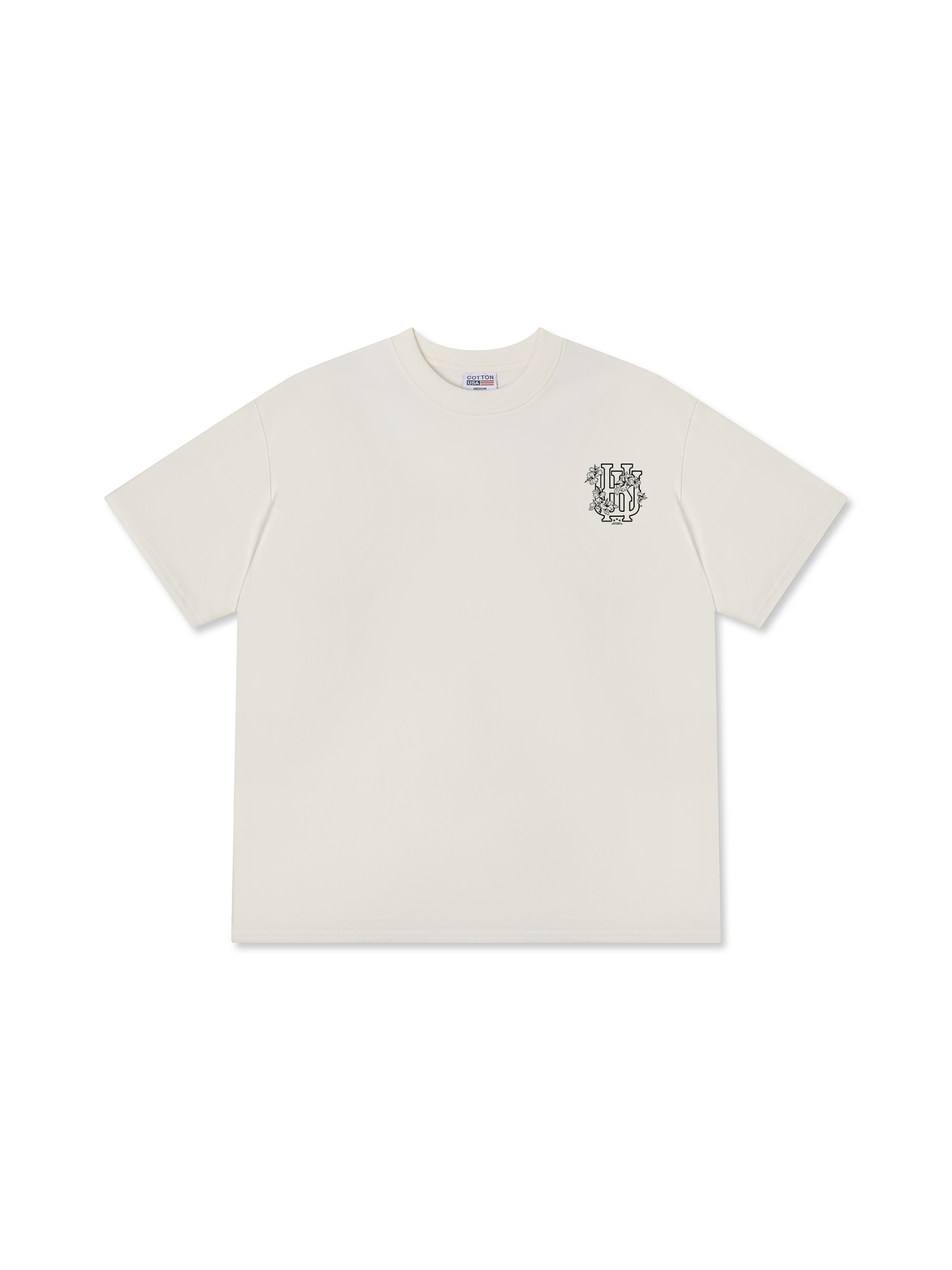 Áo Thun Relaxed Fit Master Baseball  Flower Black White