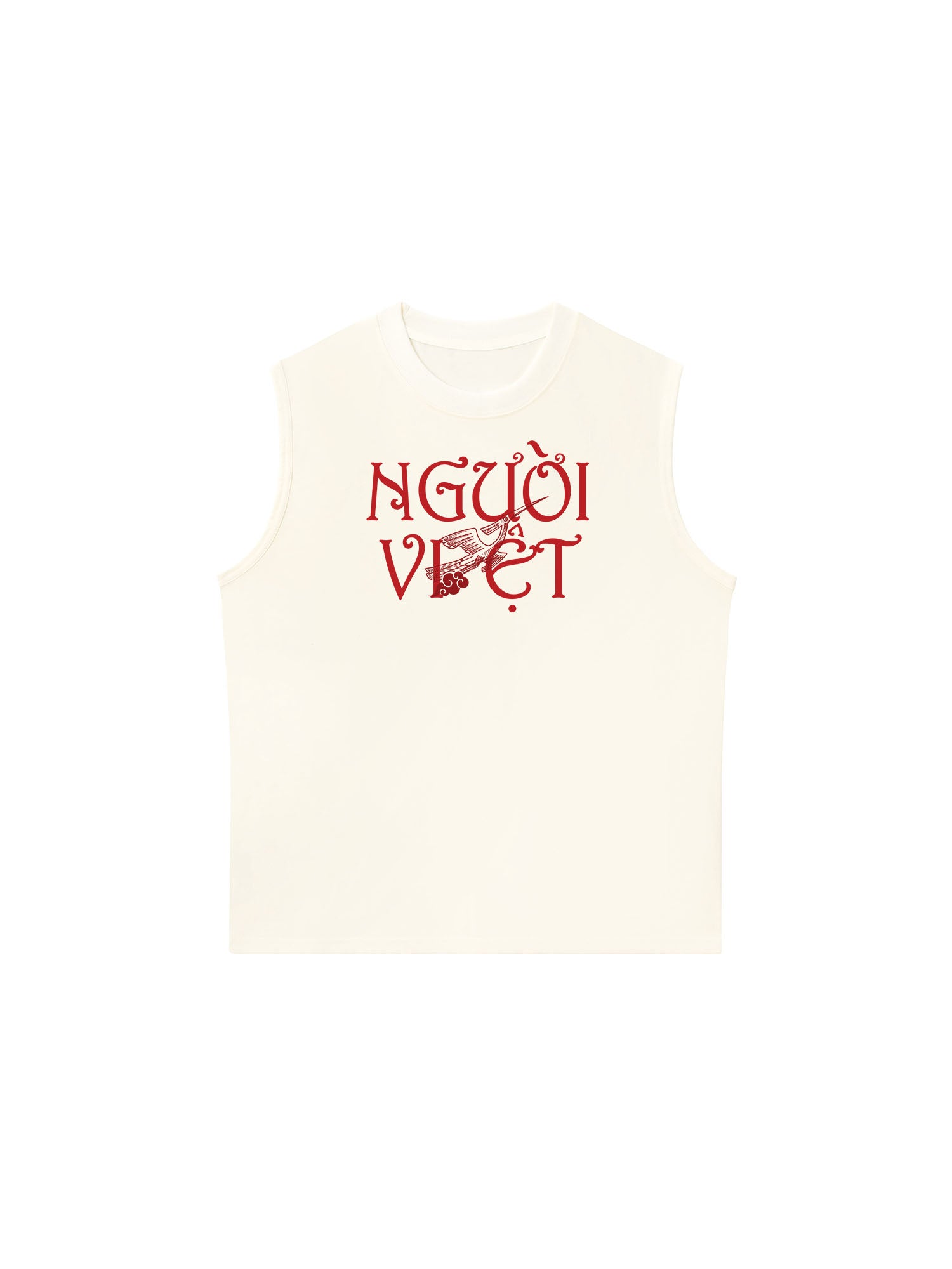 Áo Ba Lỗ Relaxed Fit Người Việt - Máu Đỏ Da Vàng