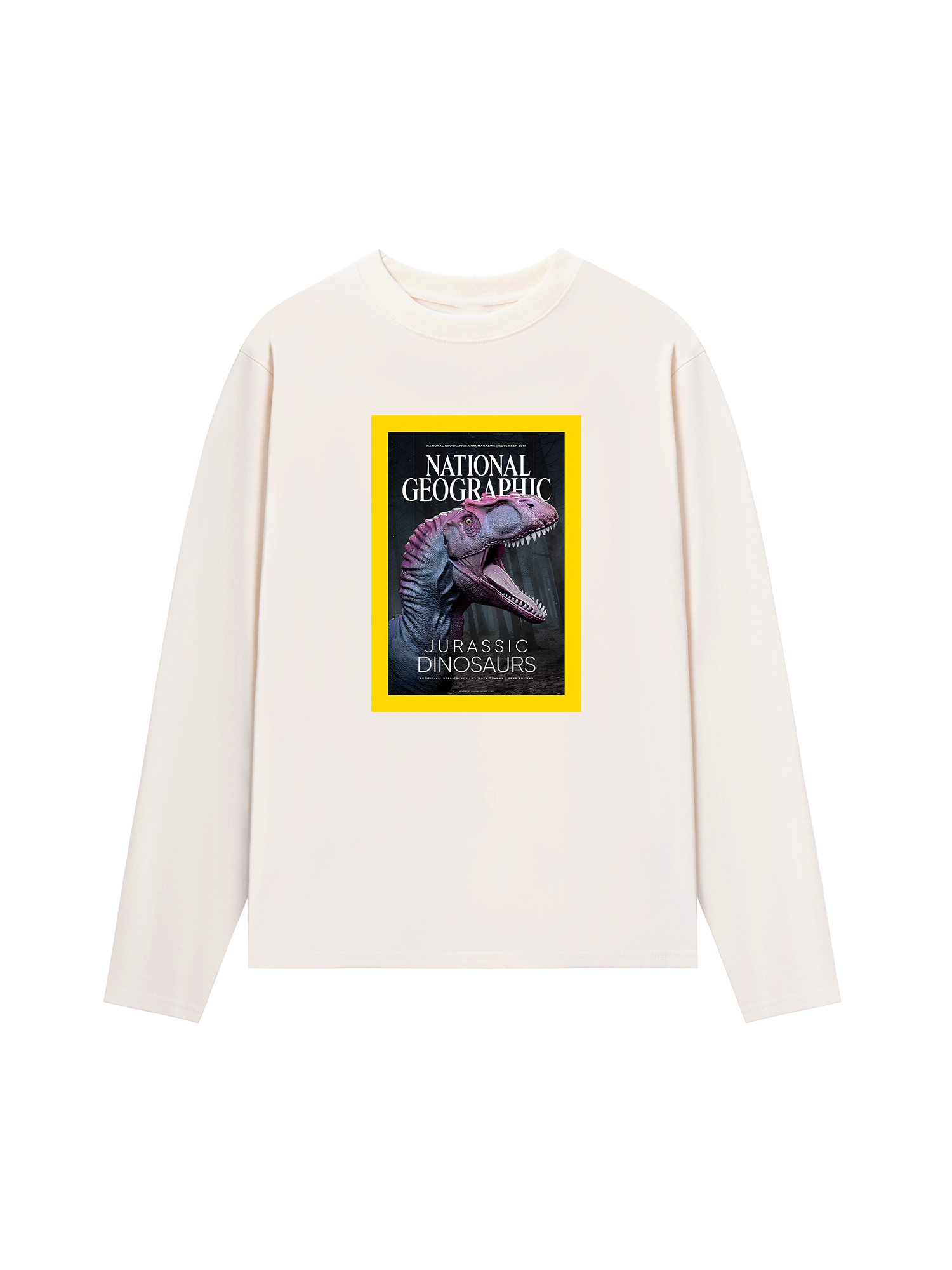 Áo Thun Dài Tay Wild Life Jurassic Dinosaurs