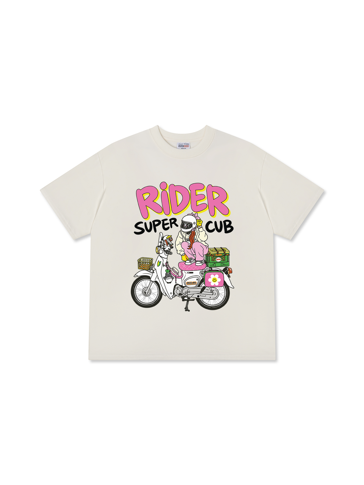 Áo Thun Relaxed Fit  RIDER Super Club