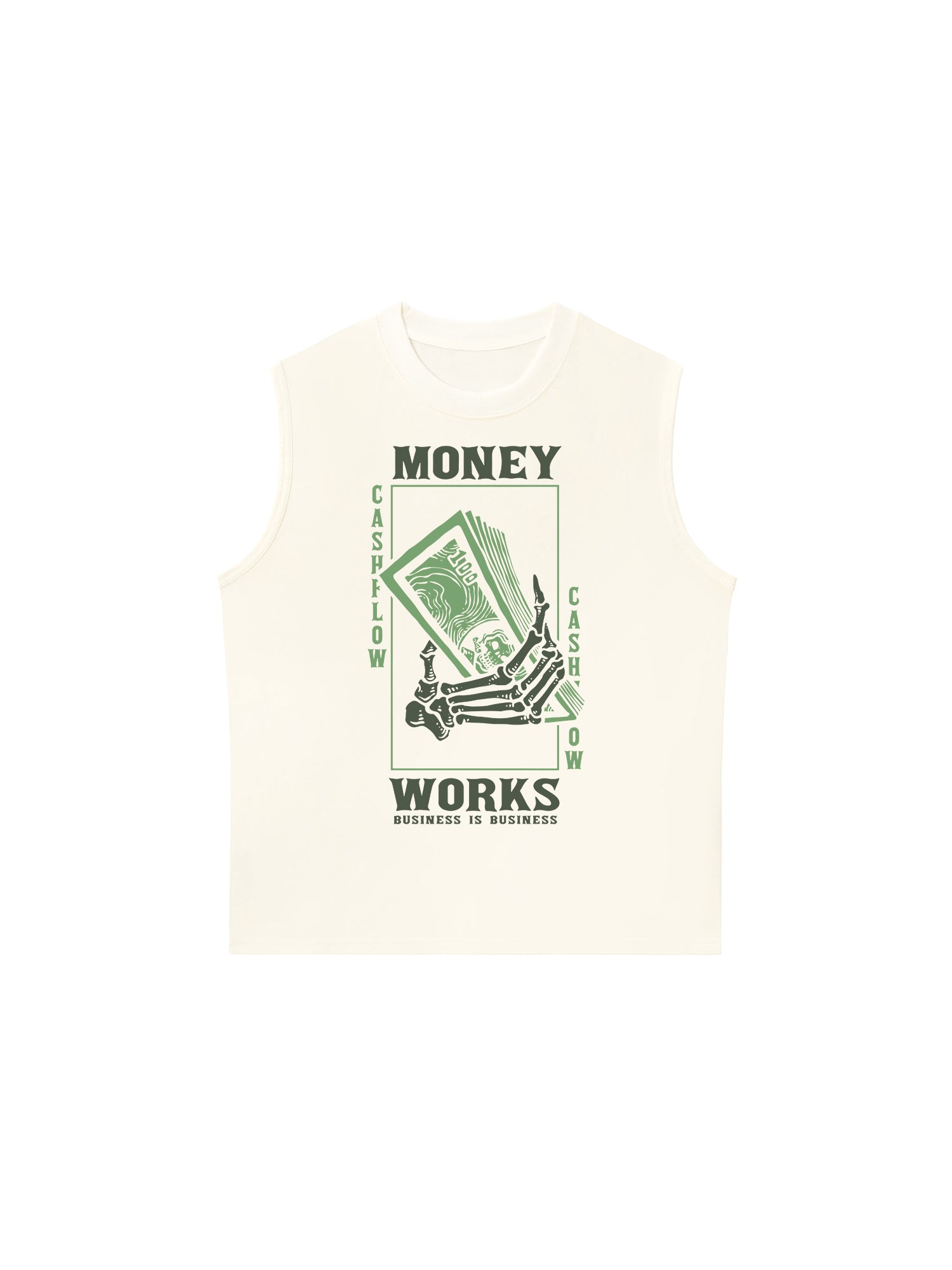 Áo Ba Lỗ Relaxed Fit Money Works Business Is Business