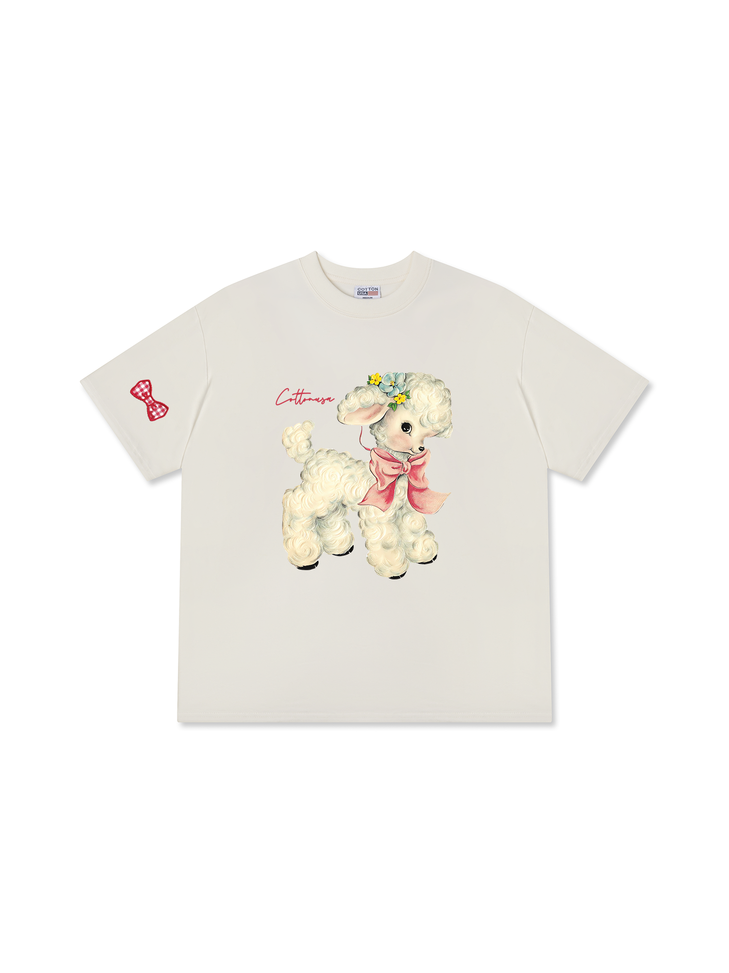 Áo Thun Relaxed Fit Soff Paw Cute Sheep