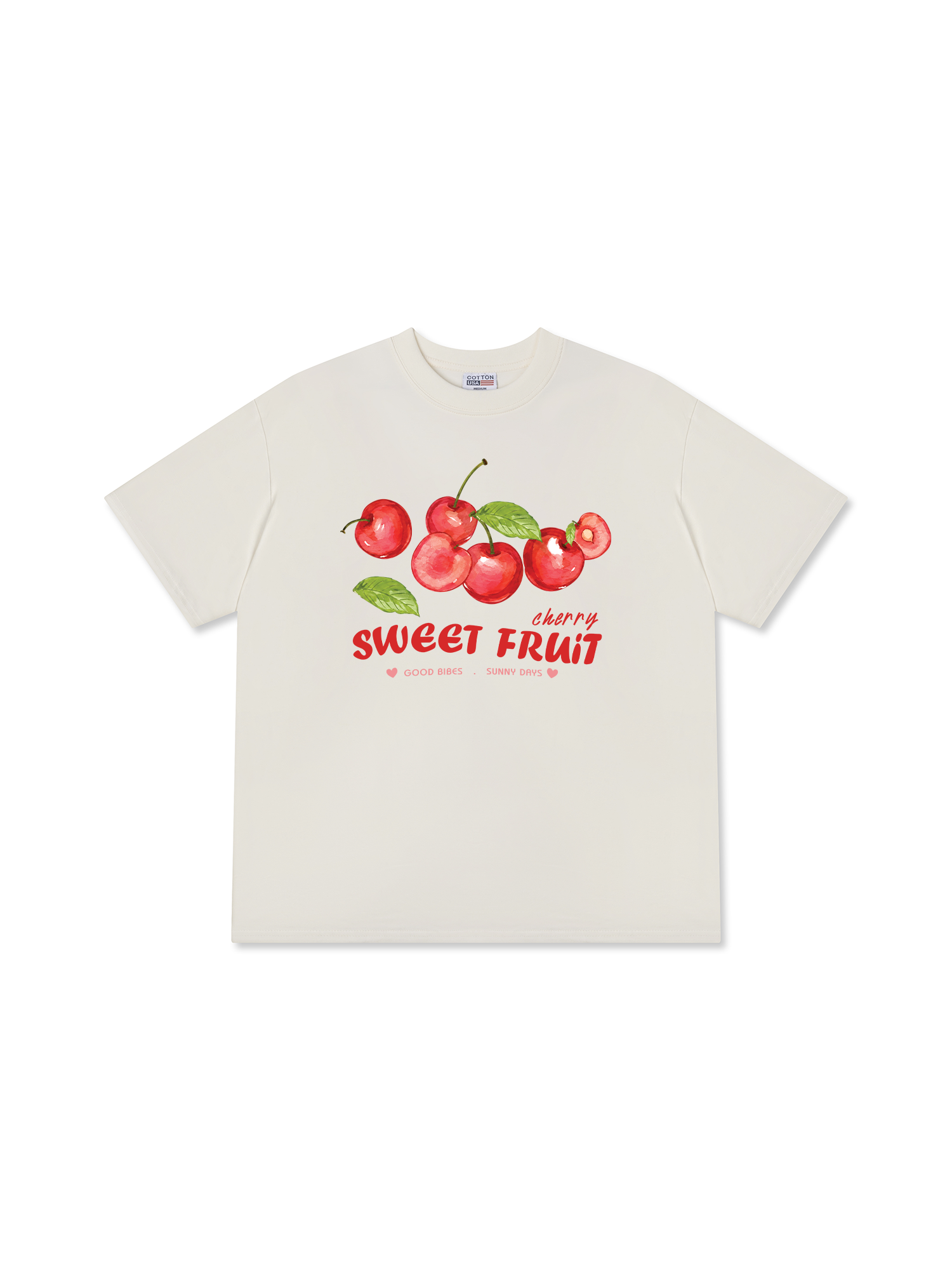 Áo Thun Relaxed Fit Tropical Cherry Sweet Fruit