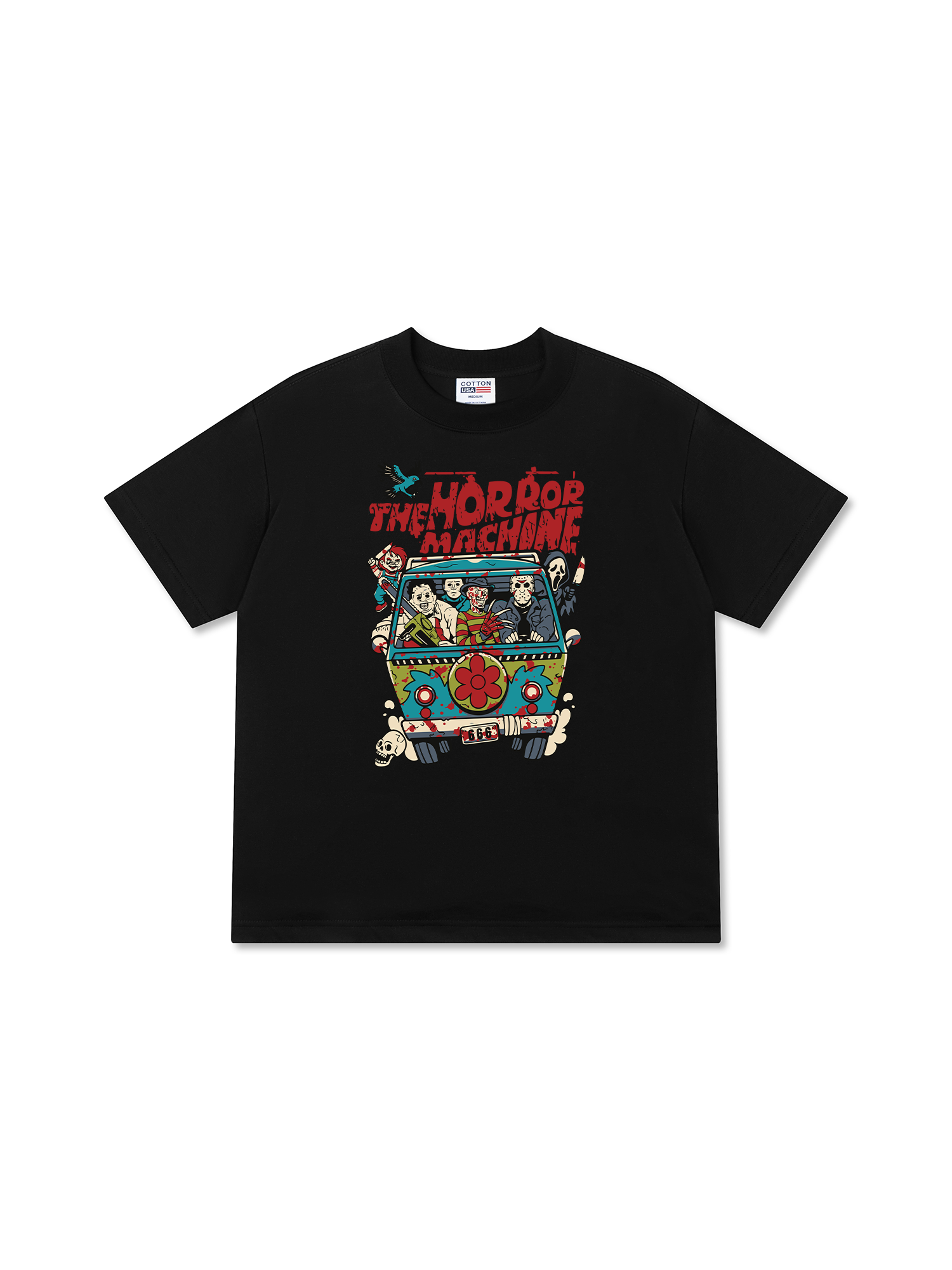 Áo Thun Relaxed Fit Horror Machine