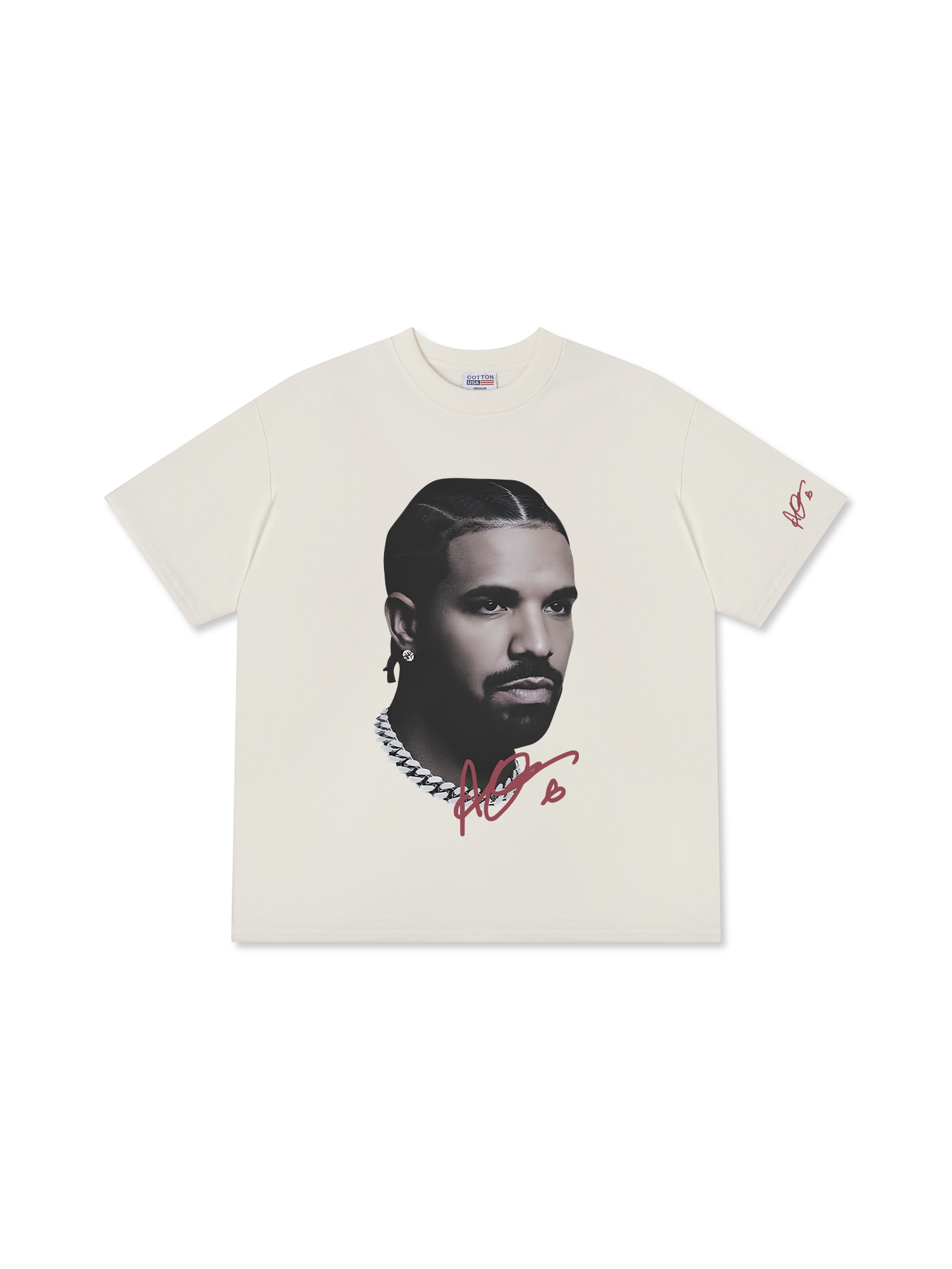 Áo Thun Relaxed Fit Drake Vintage Style