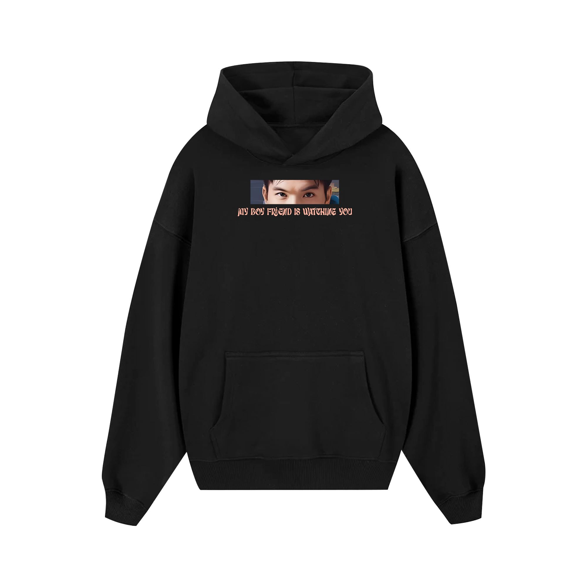 Custom Couple My BoyfriendGirlfriend Is Watching You Hoodie