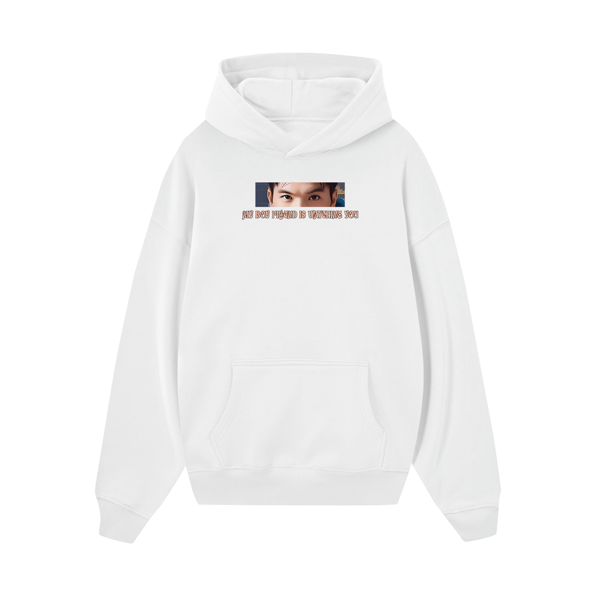 Custom Couple My BoyfriendGirlfriend Is Watching You Hoodie