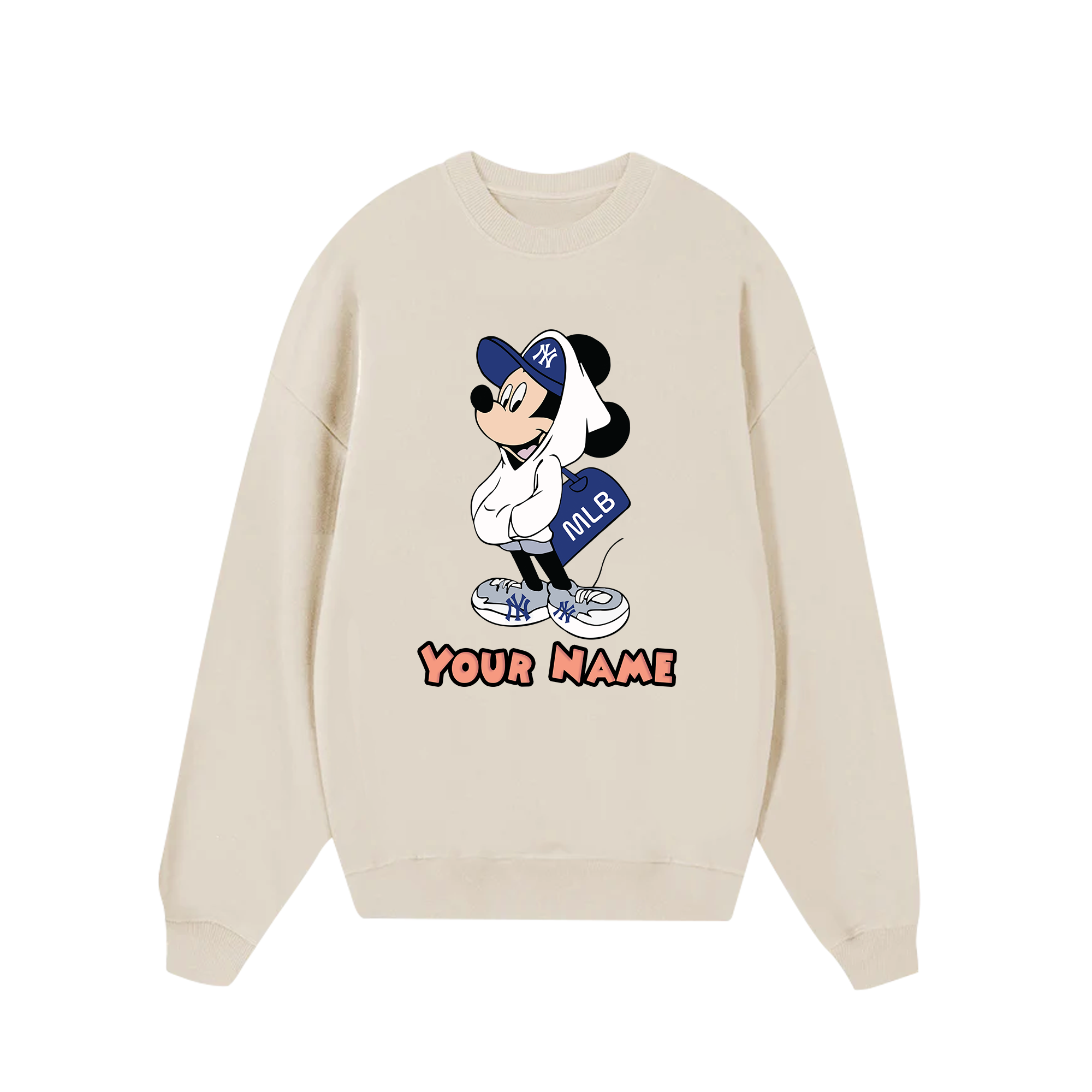 Custom Couple MLB x Mickey Sweater