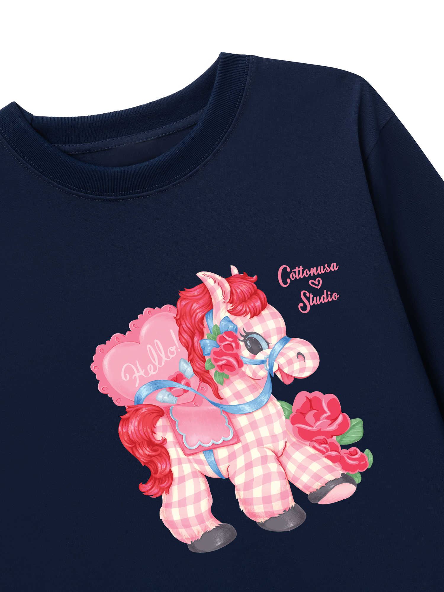 Áo Thun Dài Tay Pink Horse 2026