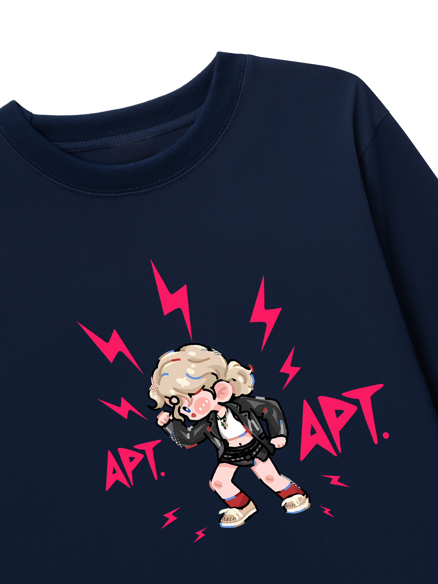 Áo Thun Dài Tay Black Pink Cute APT