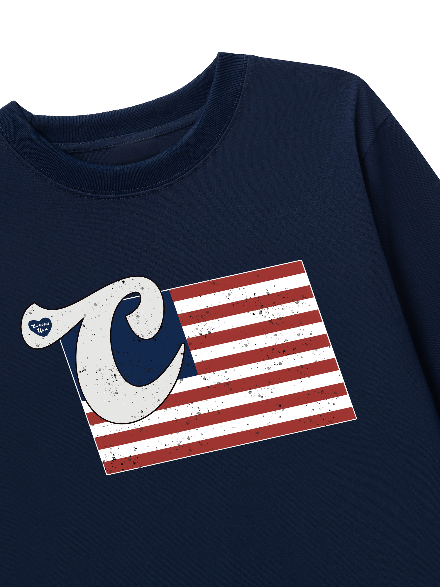 Áo Thun Dài Tay USA Vintage Flag