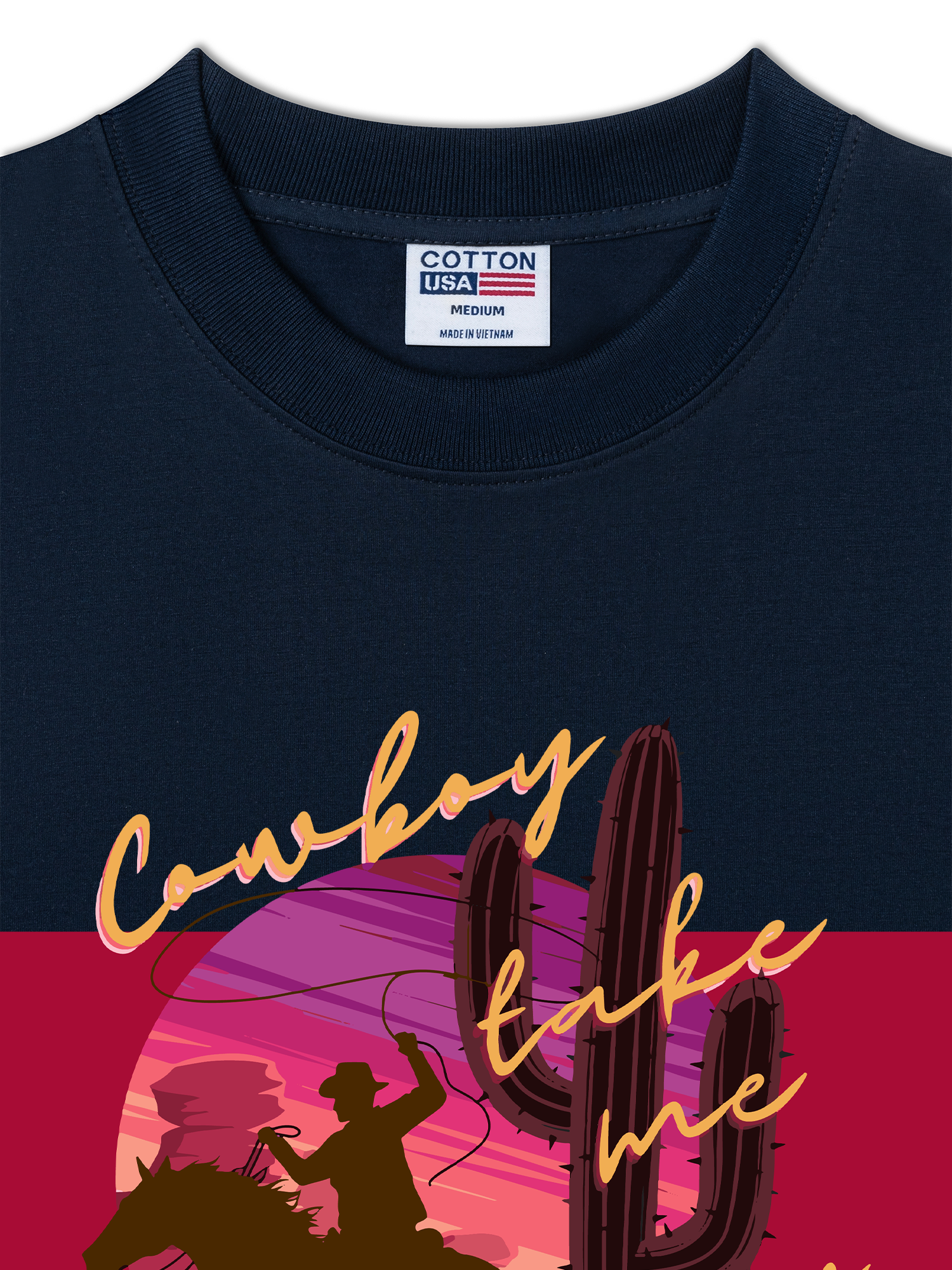 Áo Thun Relaxed Fit Marlboro Cowboy Take Me Away