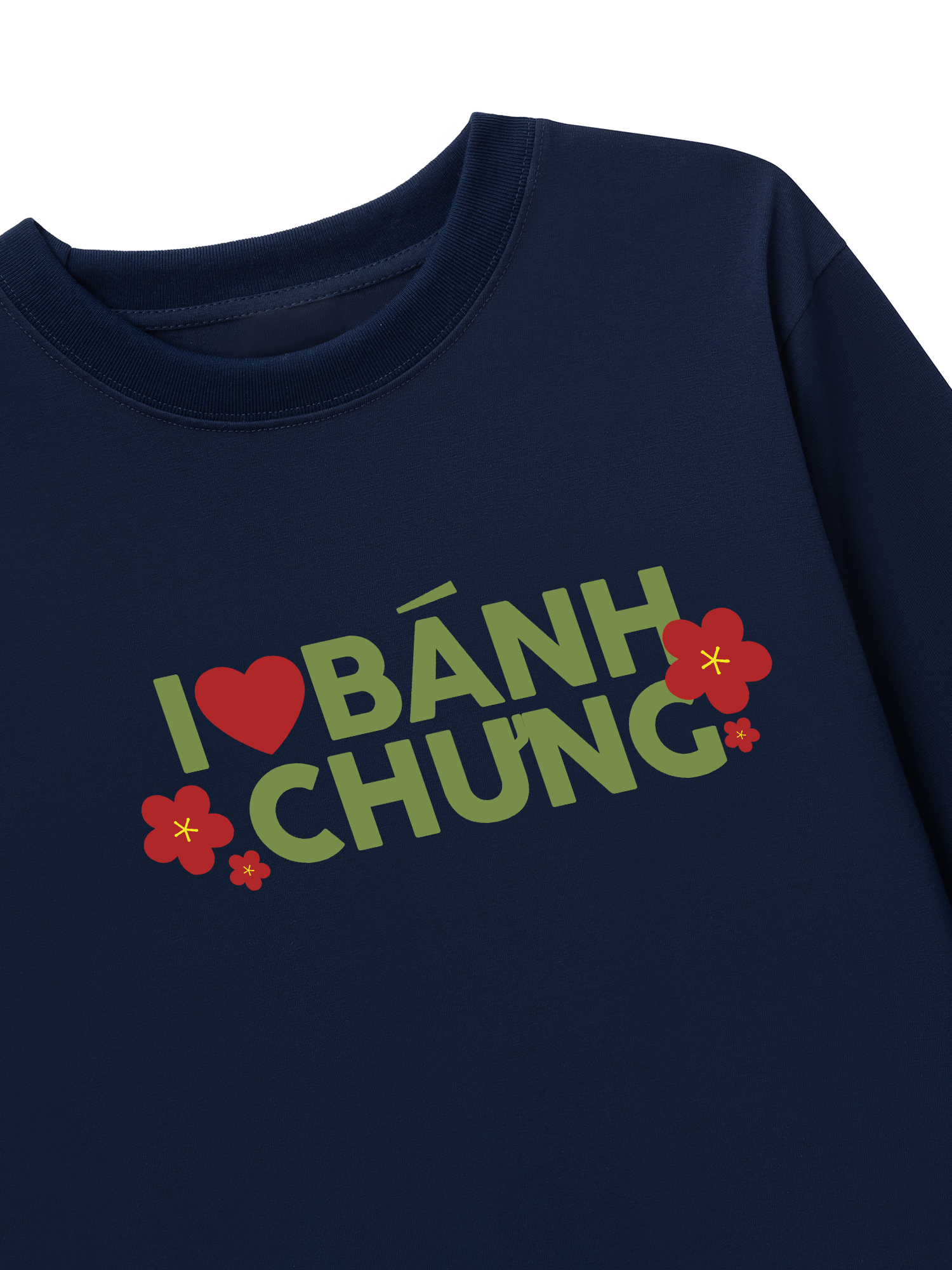 Áo Thun Dài Tay I Love Bánh Chưng