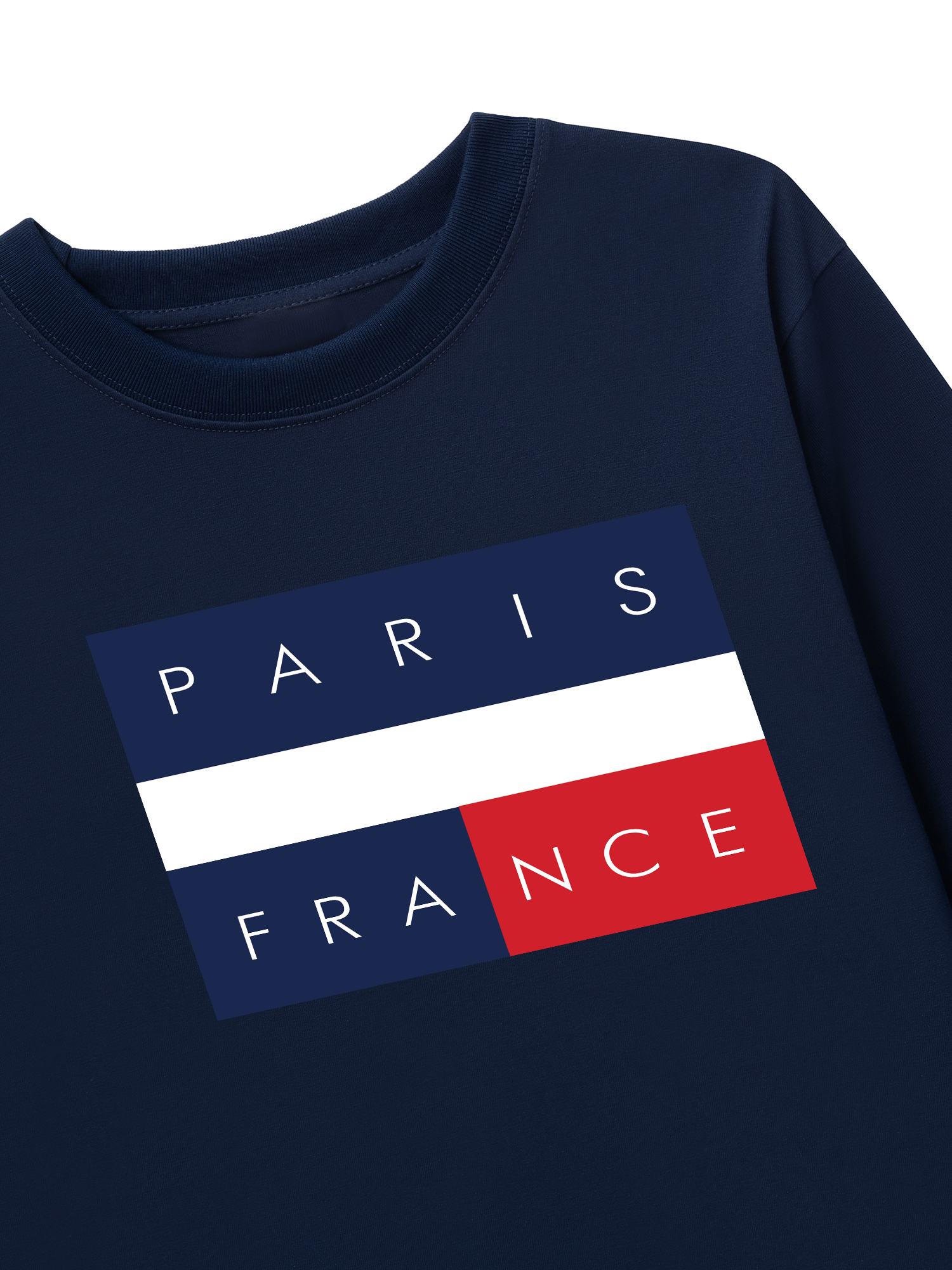 Áo Thun Dài Tay Paris France Flag