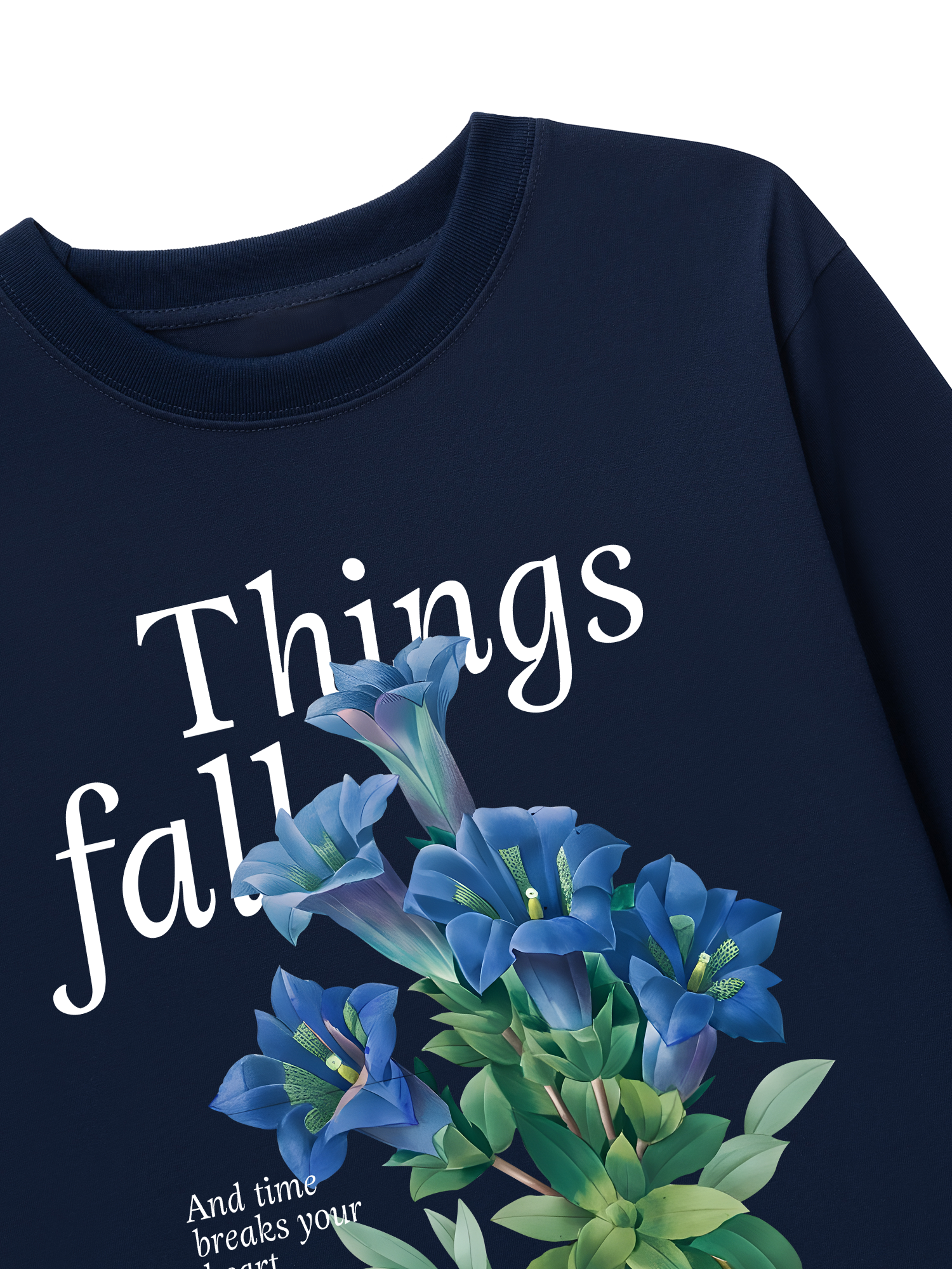 Áo Thun Dài Tay Floral Things Fall Apart