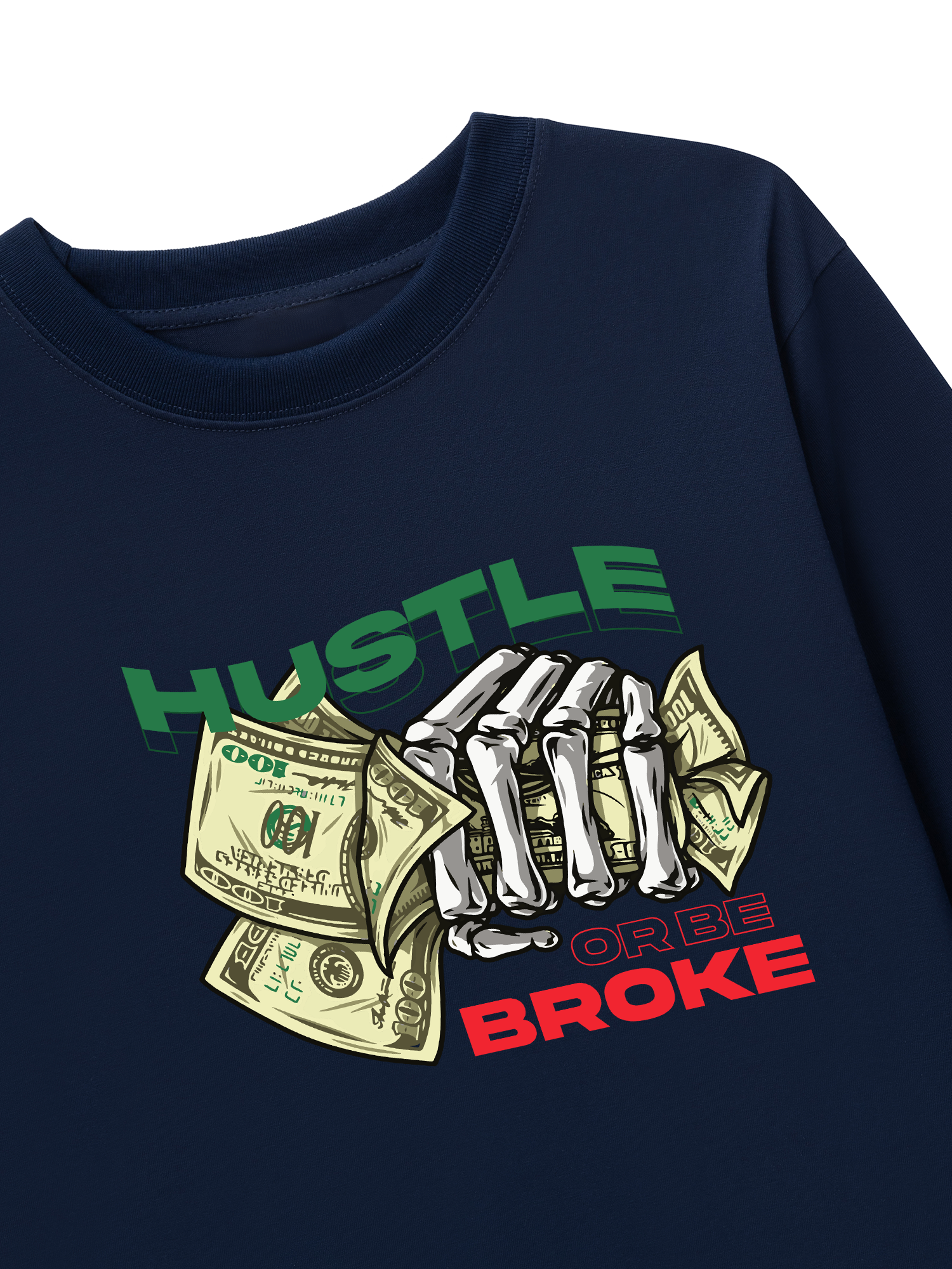 Áo Thun Dài Tay Money Hustle Or Be Broke