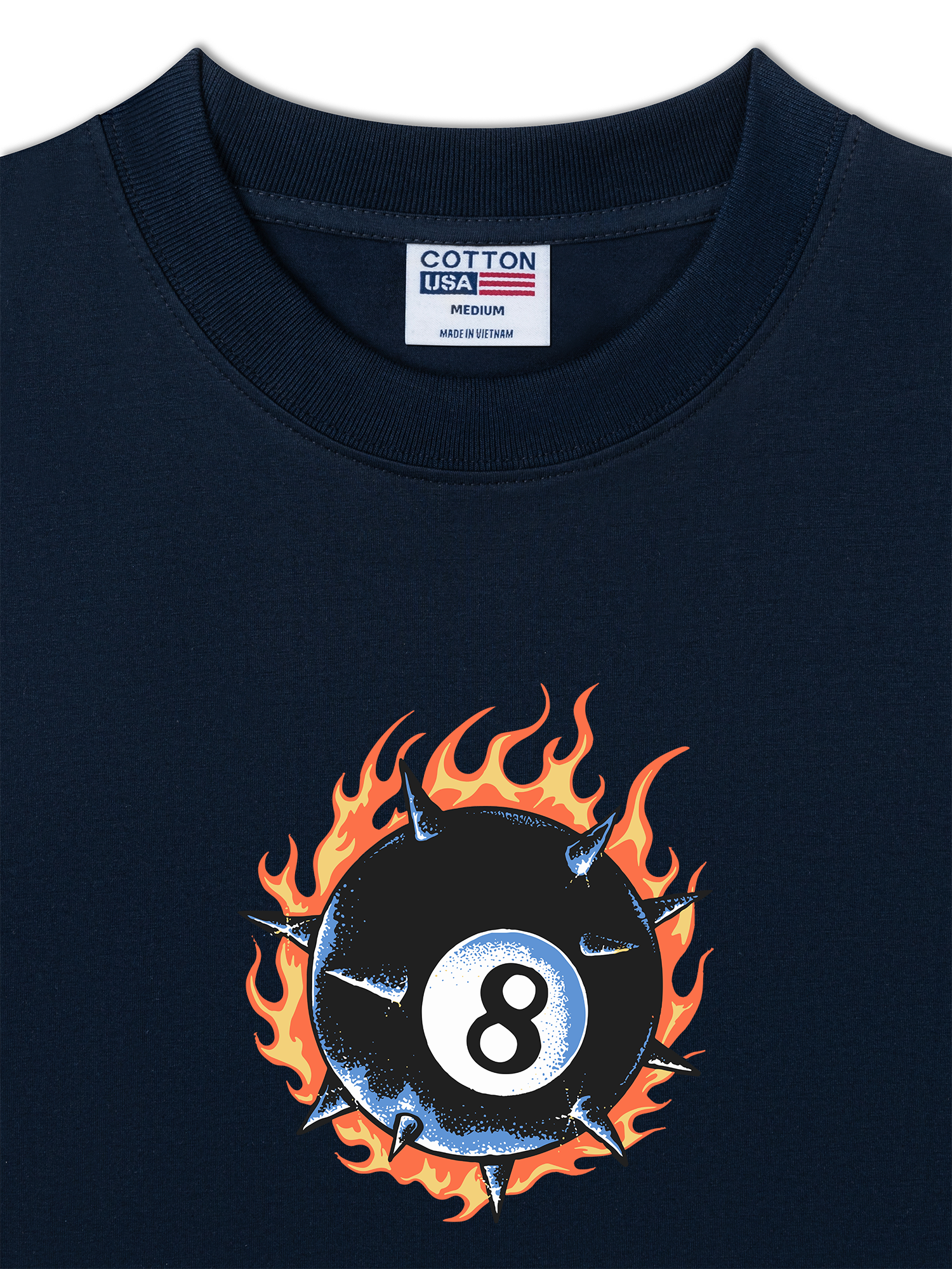 Áo Thun Relaxed Fit Billiards Racun 8 Ball