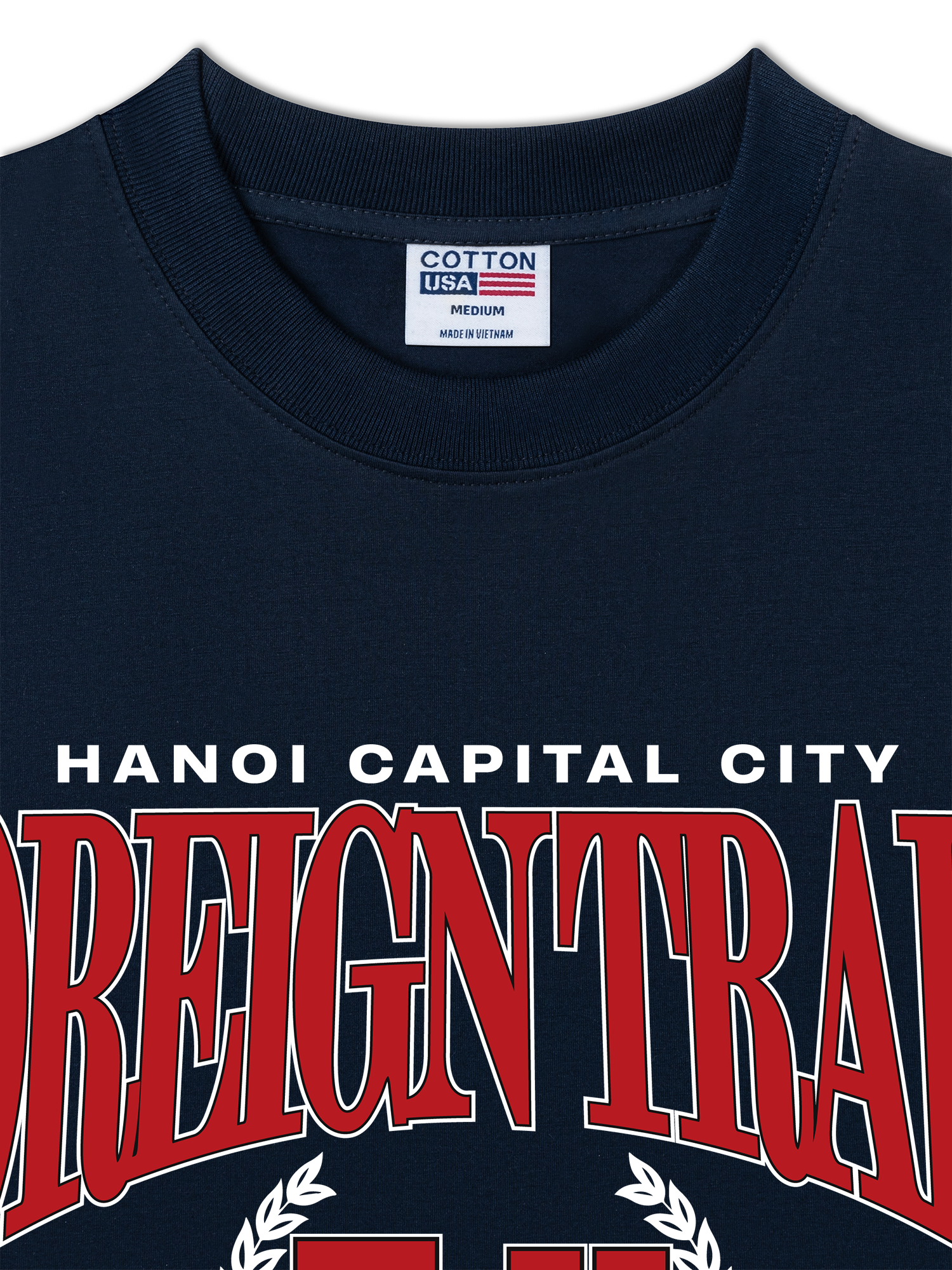 Áo Thun Relaxed Fit Foreign Trade University