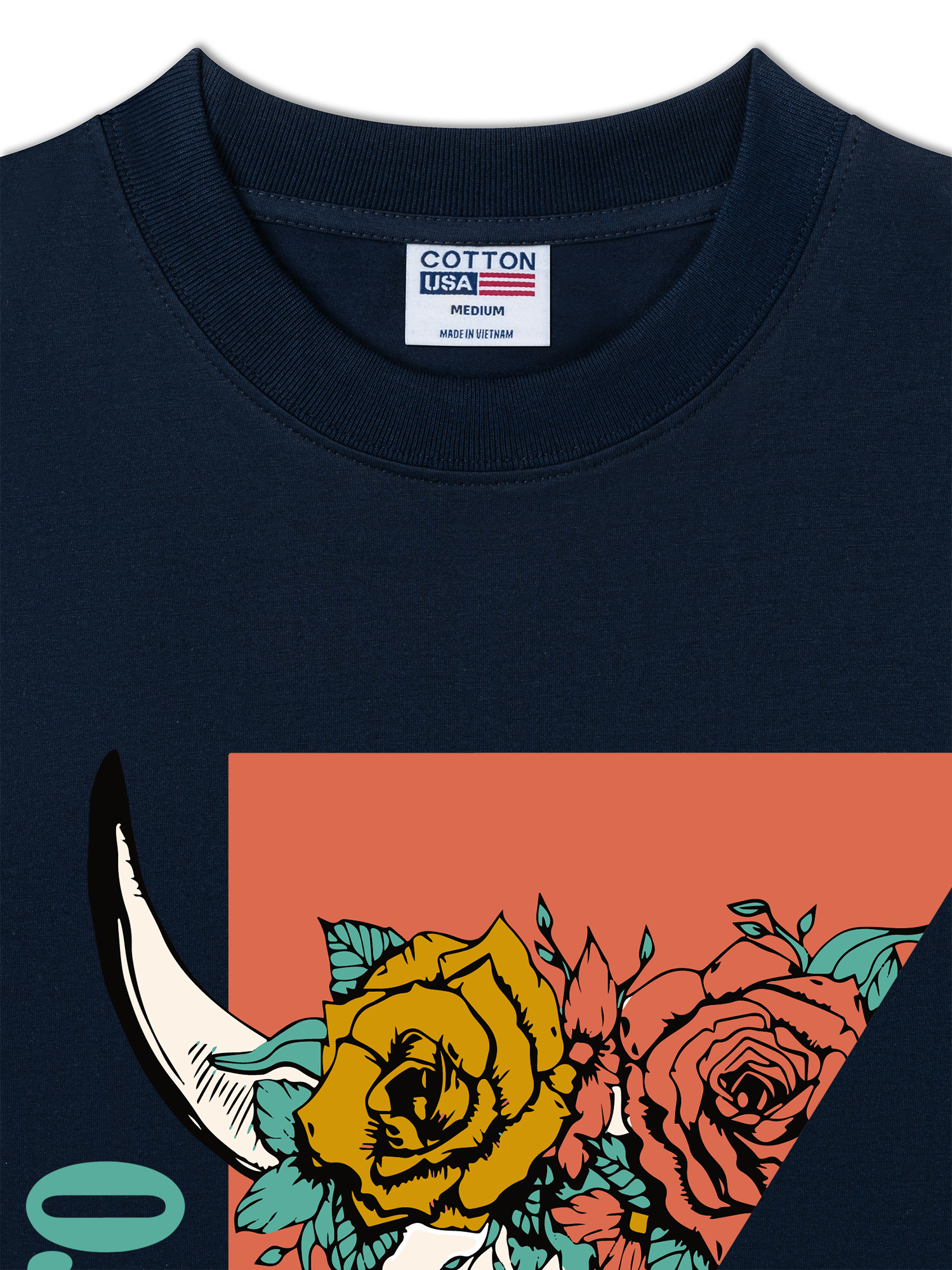 Áo Thun Relaxed Fit Marlboro Rose Skull