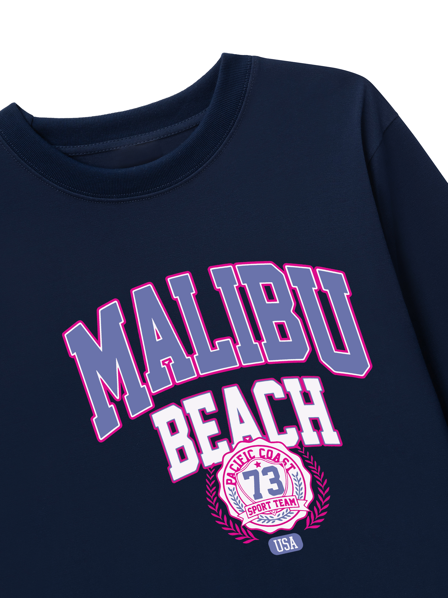 Áo Thun Dài Tay USA Malibu Beach Retro