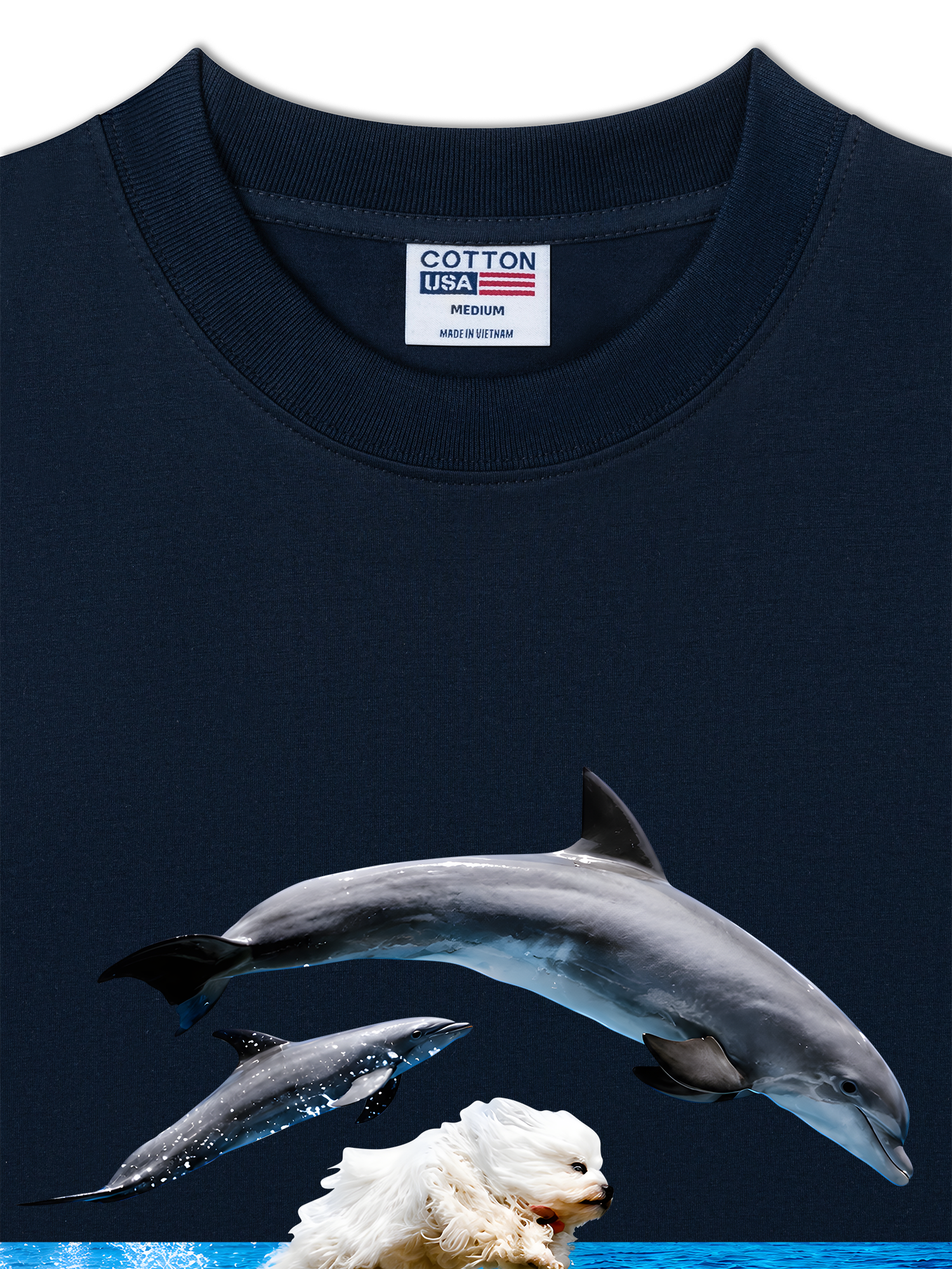 Áo Thun Relaxed Fit I Just Gotta Be Me Dog And Dolphin