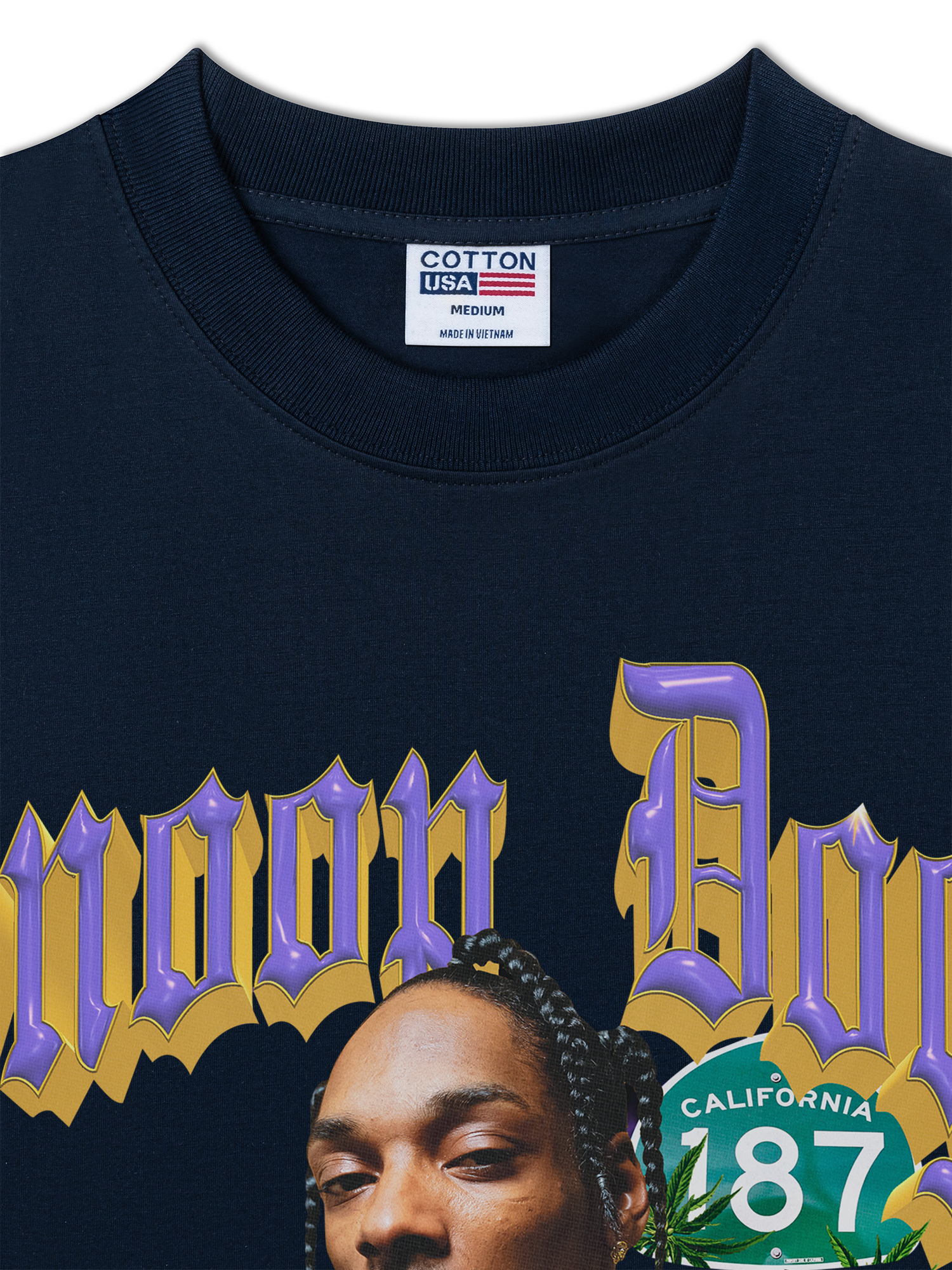 Áo Thun Relaxed Fit Rapper Snoop Dogg 187 Cali