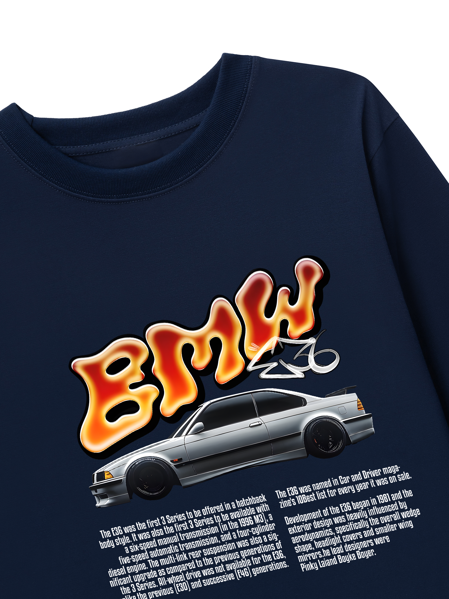 Áo Thun Dài Tay BMW Flame Neon