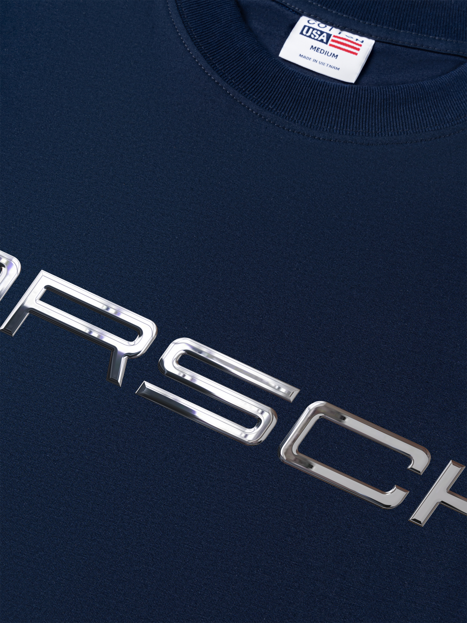 Áo Thun Relaxed Fit Porsche Chrome Typo