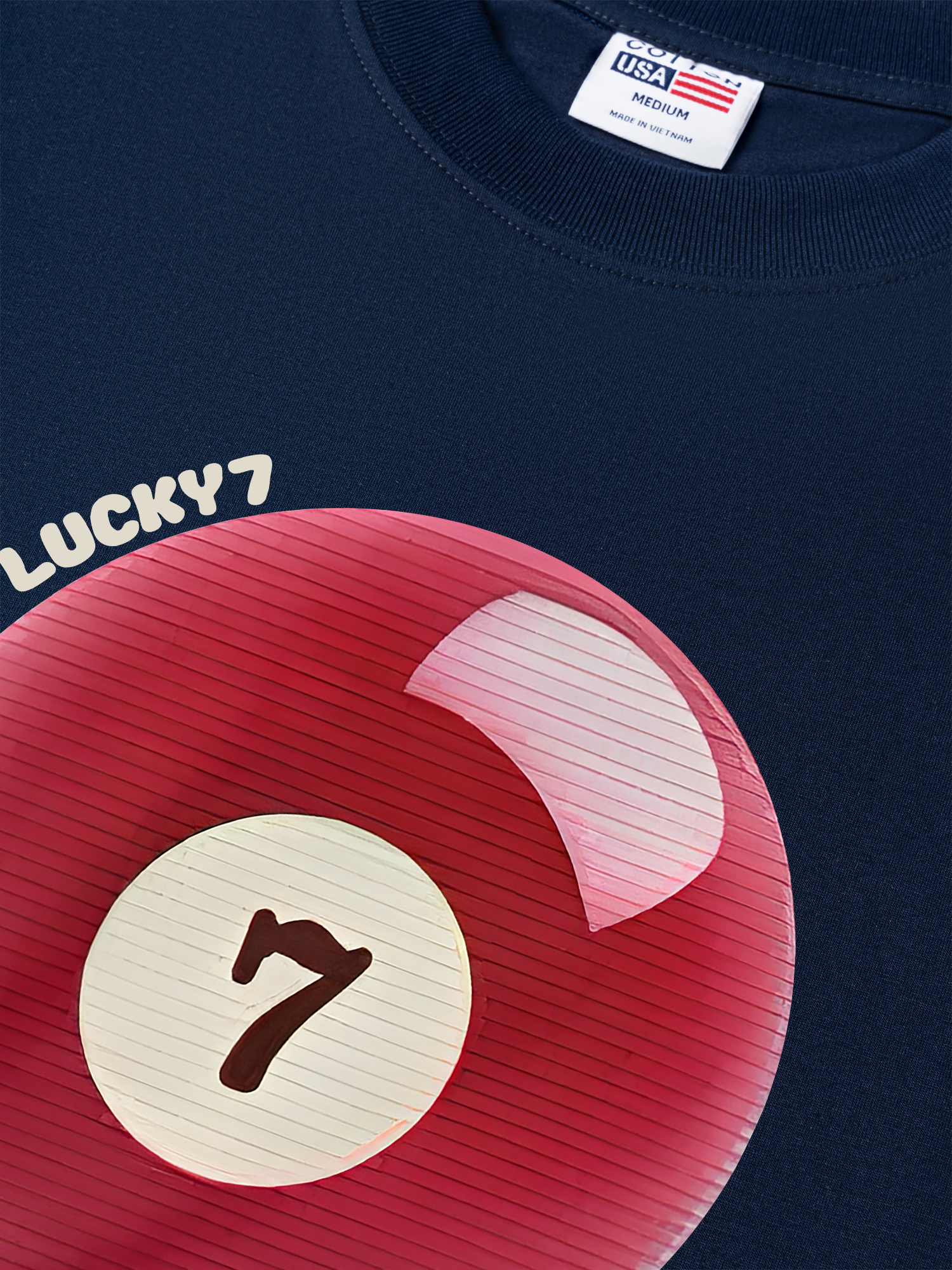 Áo Thun Relaxed Fit Billiards Lucky Seven