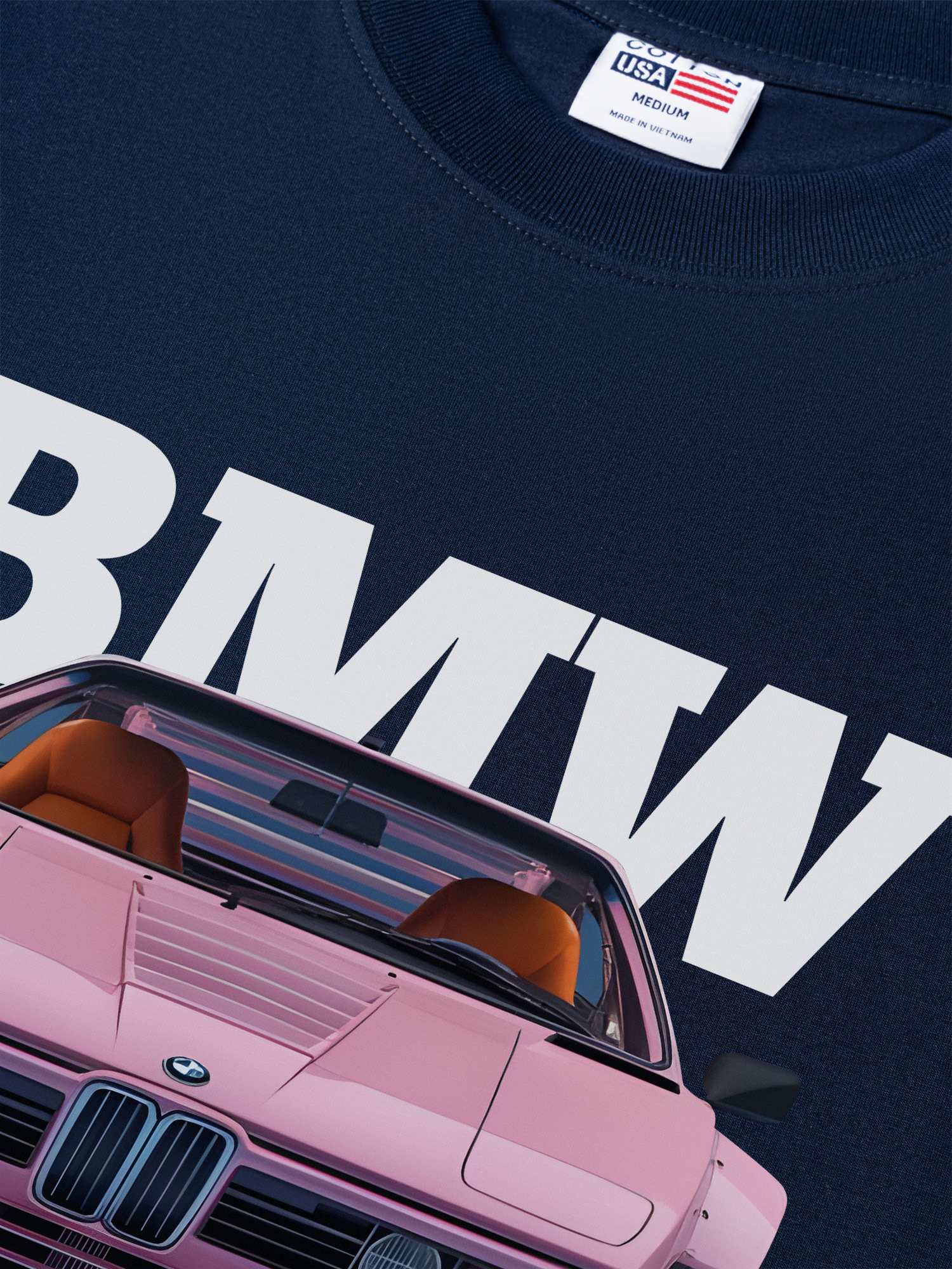 Áo Thun Relaxed Fit BMW M1 Pink