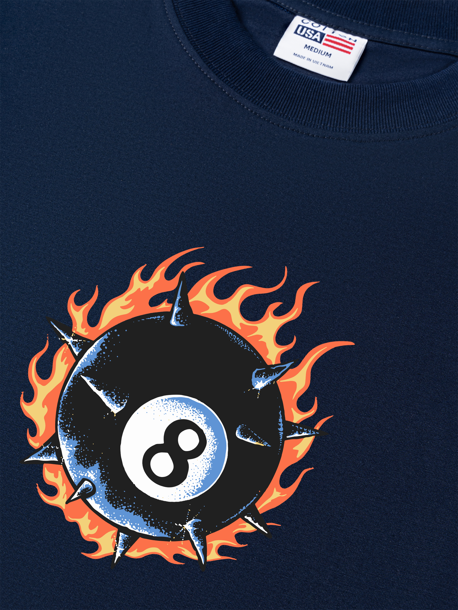 Áo Thun Relaxed Fit Billiards Racun 8 Ball