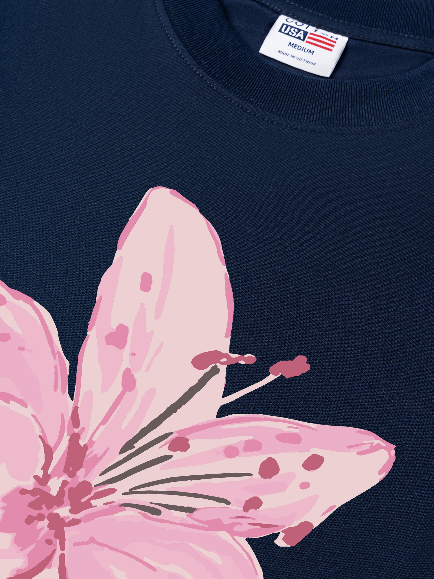 Áo Thun Relaxed Fit Pink Lily