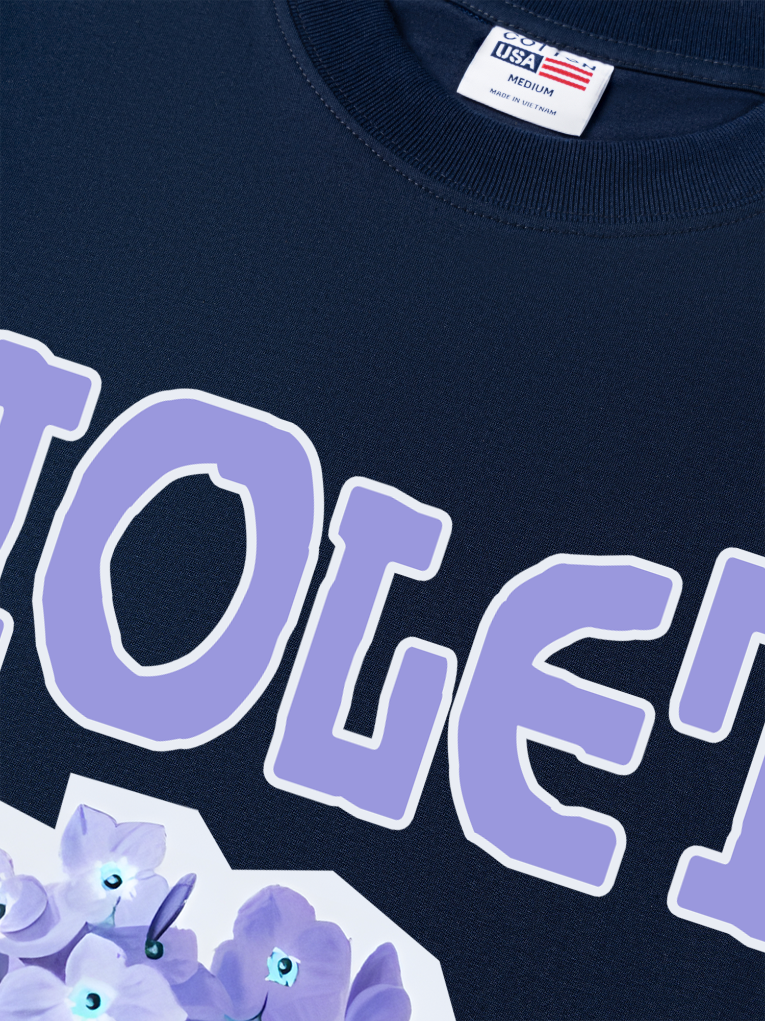 Áo Thun Relaxed Fit Floral Indoor Violet