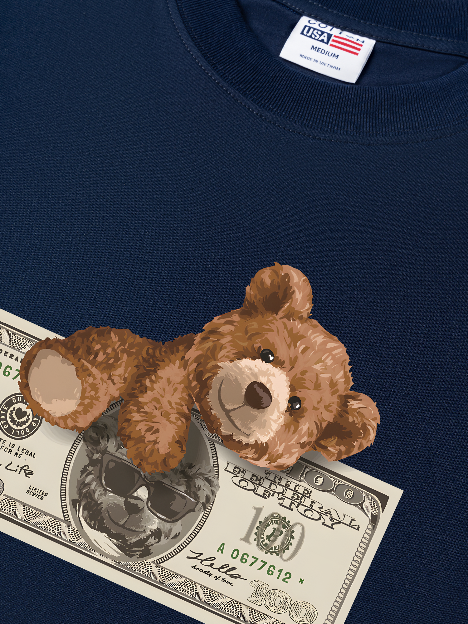 Áo Thun Relaxed Fit Money Teddy Dollar