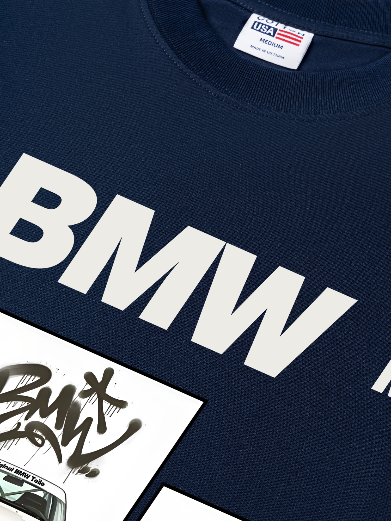 Áo Thun Relaxed Fit BMW E30 M3 White