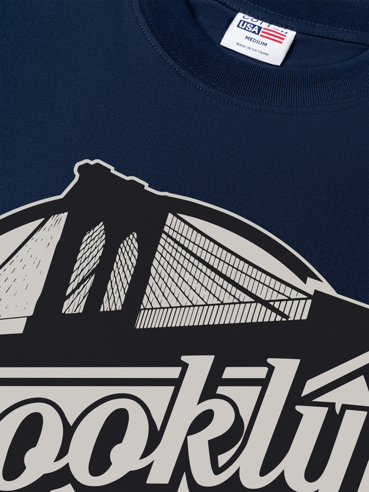 Áo Thun Relaxed Fit USA Brooklyn East Of The East