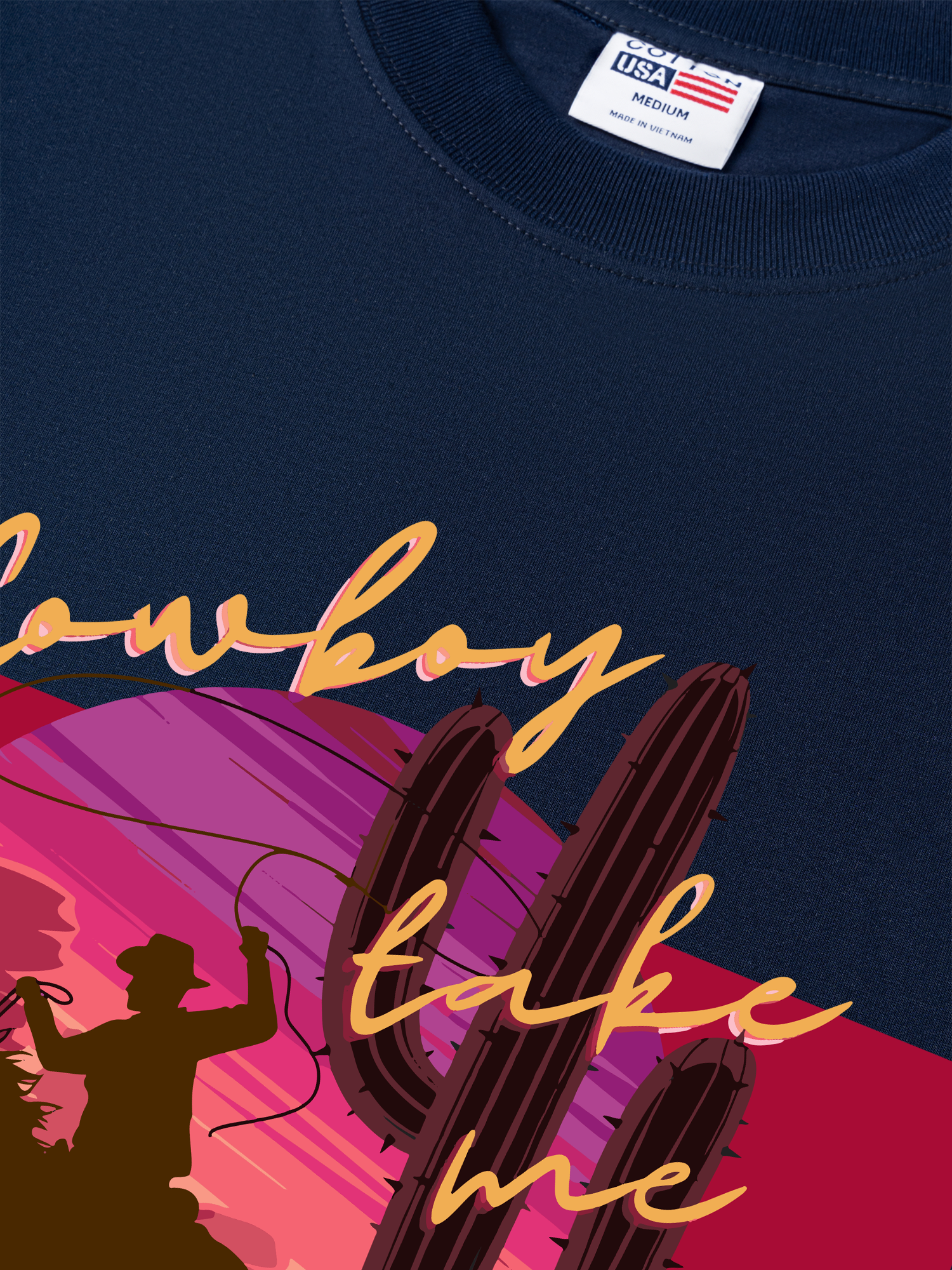 Áo Thun Relaxed Fit Marlboro Cowboy Take Me Away