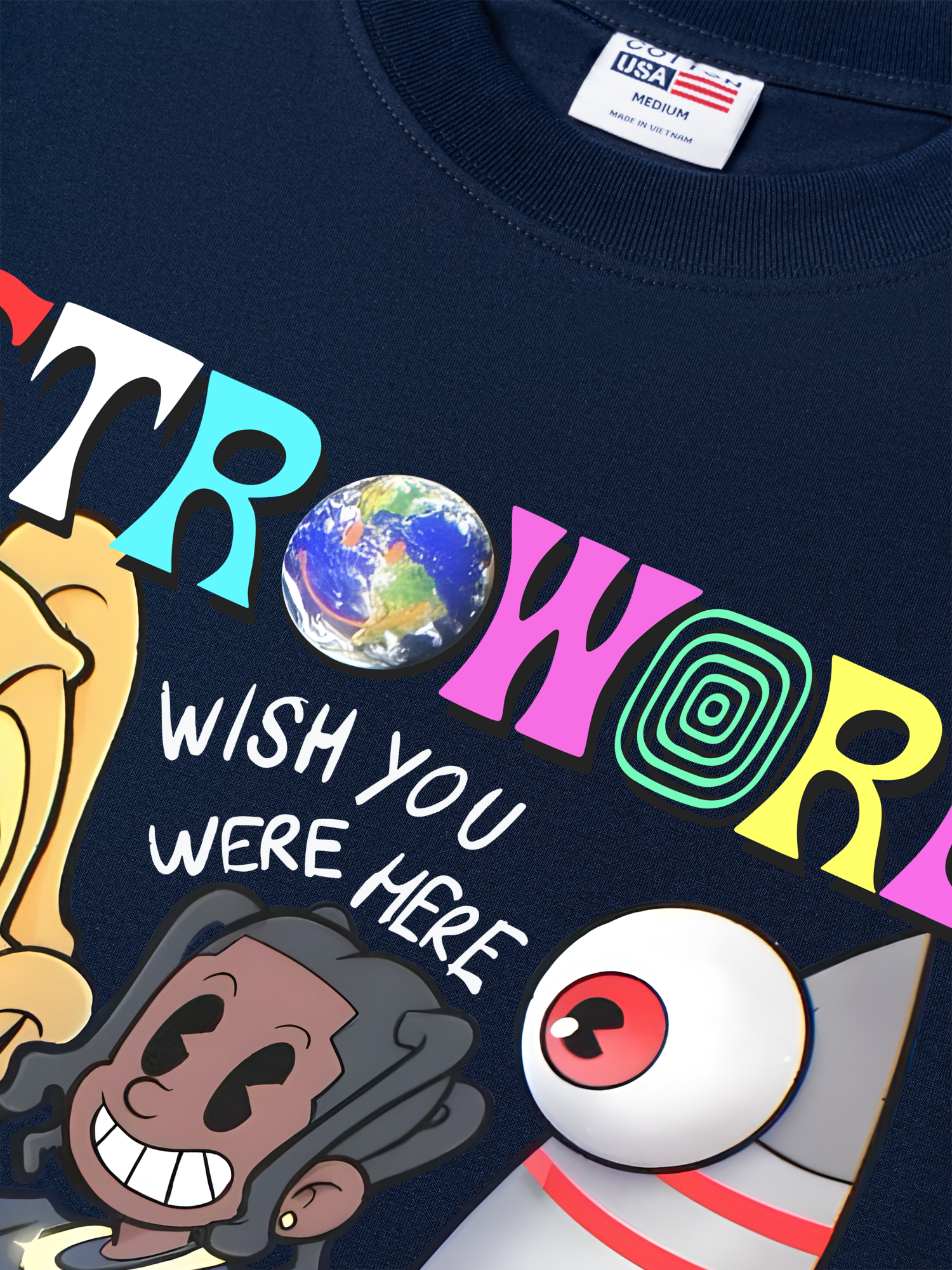 Áo Thun Relaxed Fit Rapper Astroworld Travis