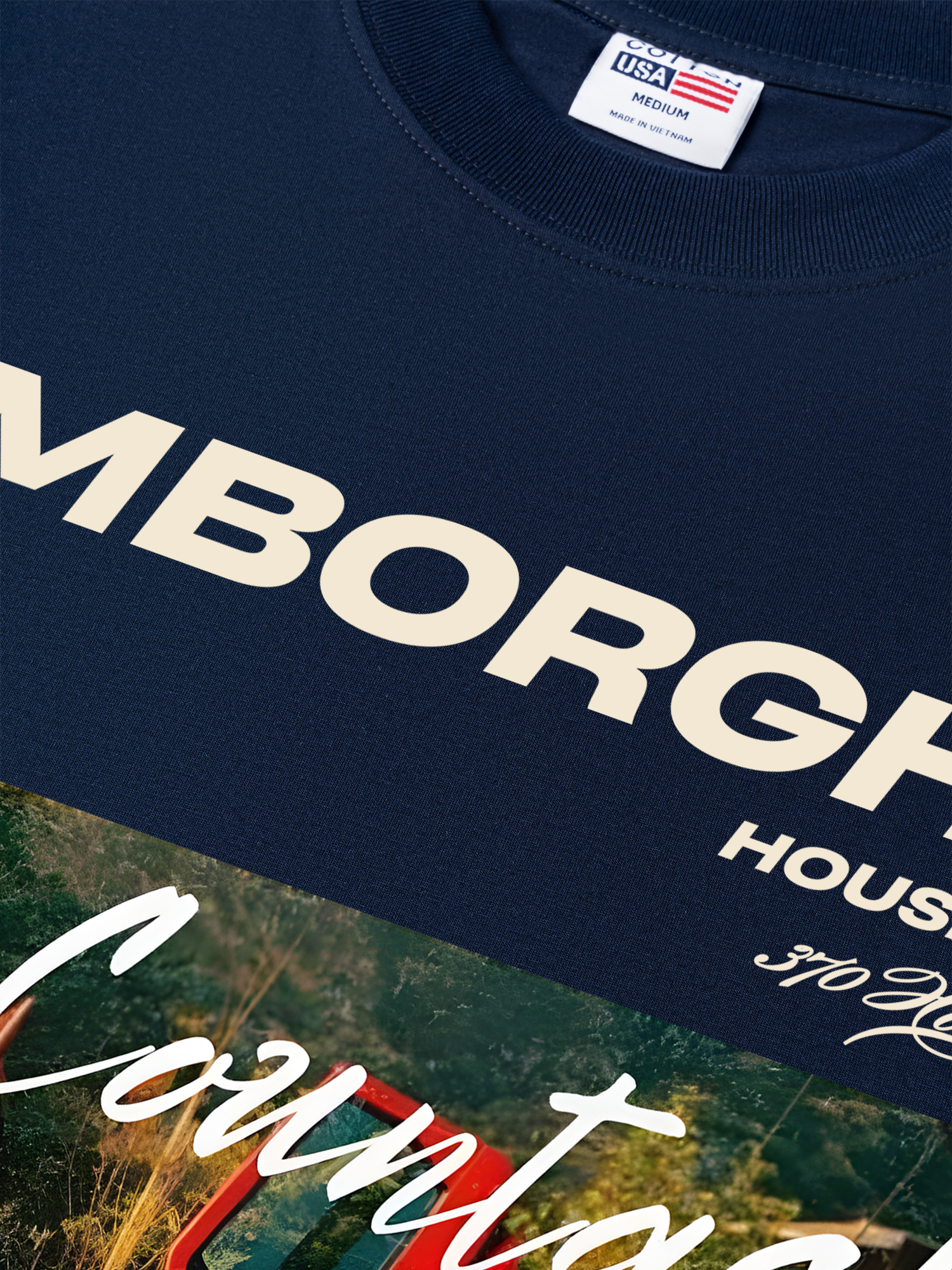 Áo Thun Relaxed Fit Lamborghini Red Countach