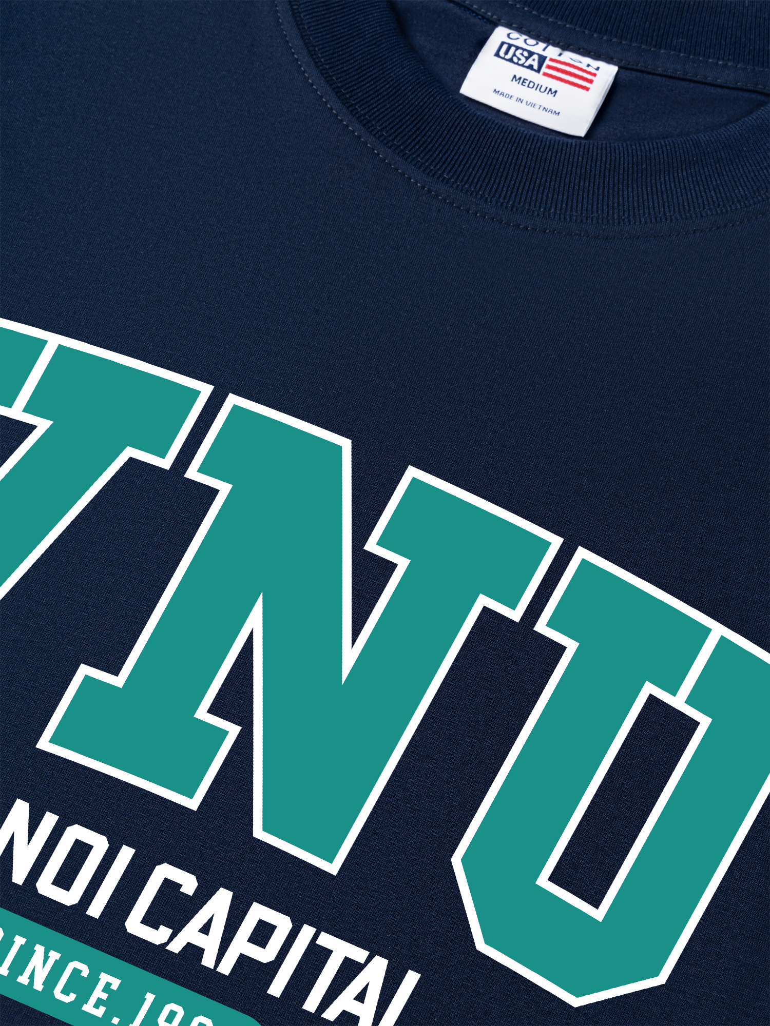 Áo Thun Relaxed Fit VNU University