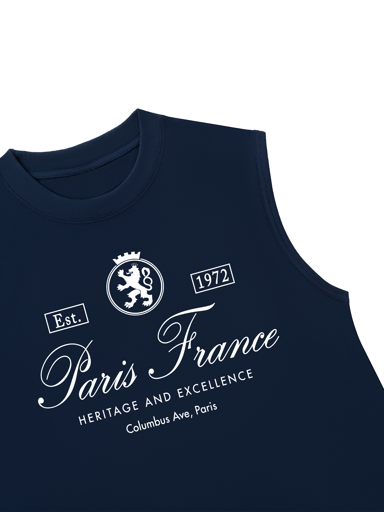 Áo Ba Lỗ Relaxed Fit Vintage Paris France