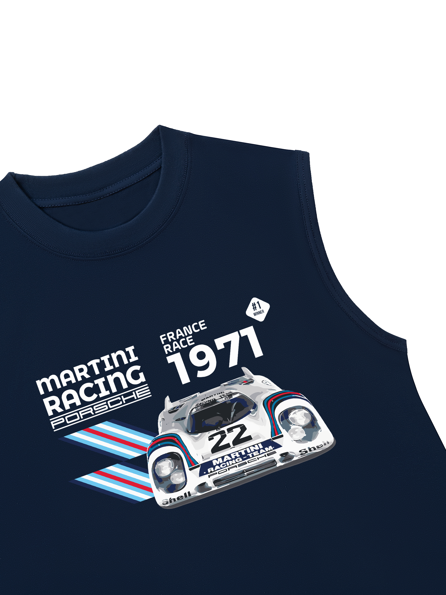 Áo Ba Lỗ Relaxed Fit Porsche France Race 1971