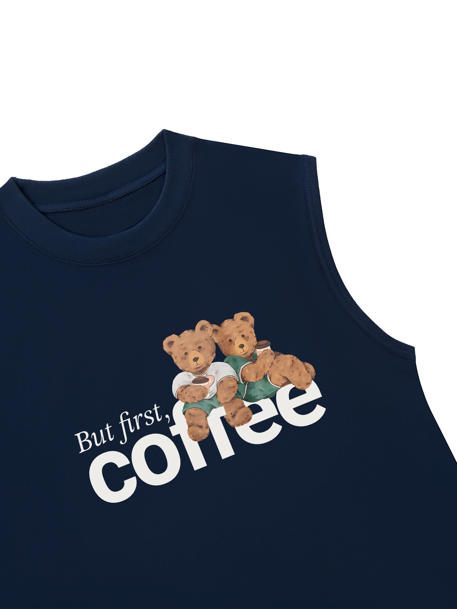 Áo Ba Lỗ Relaxed Fit But First Coffee