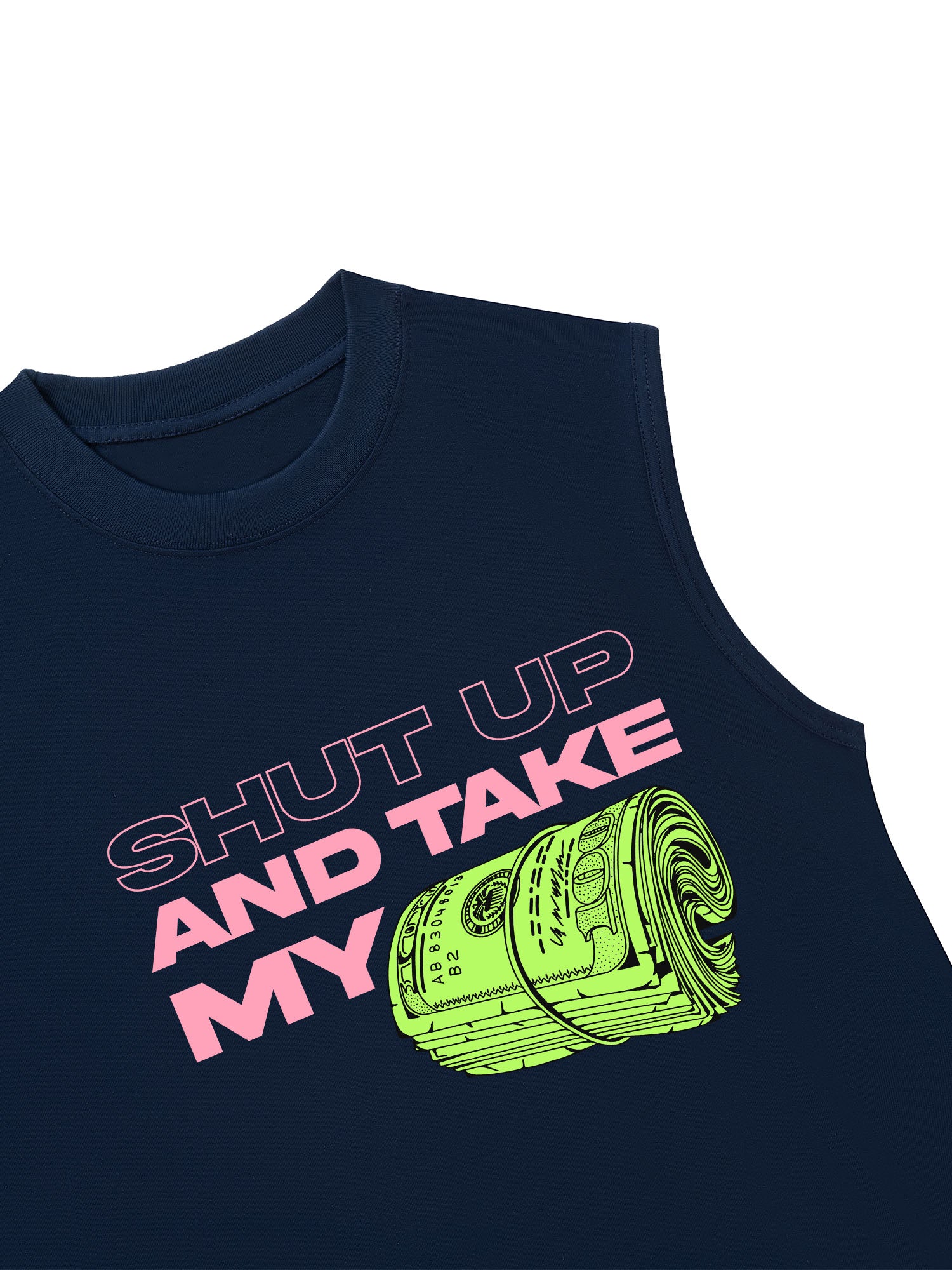 Áo Ba Lỗ Relaxed Fit Money Shut Up And Take My