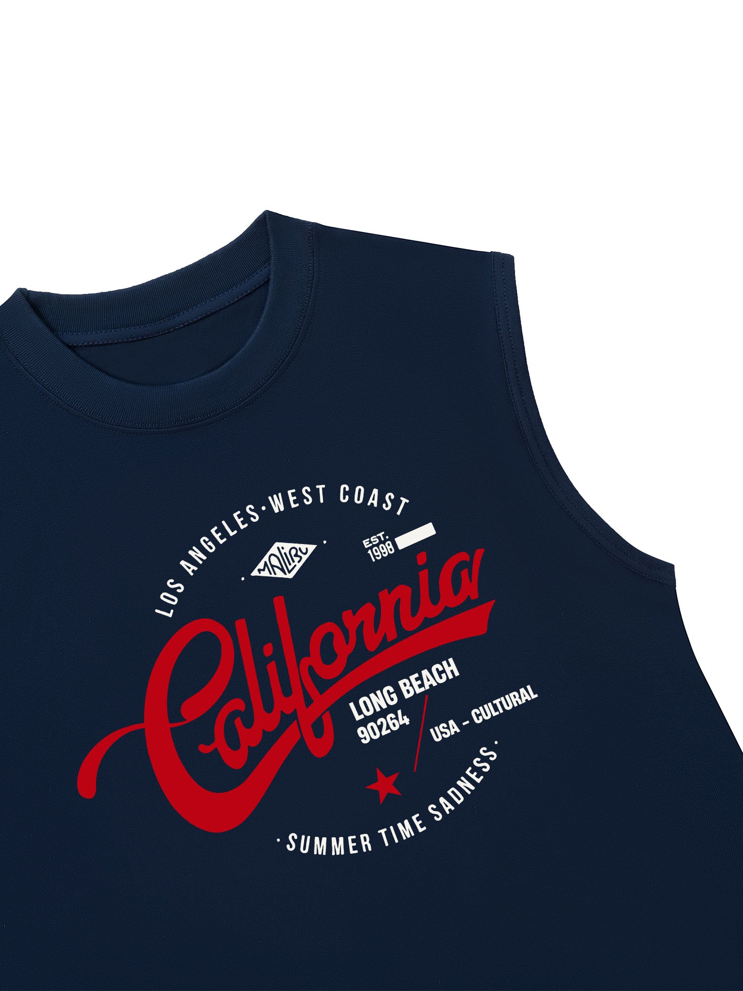 Áo Ba Lỗ Relaxed Fit City Cali Long Beach