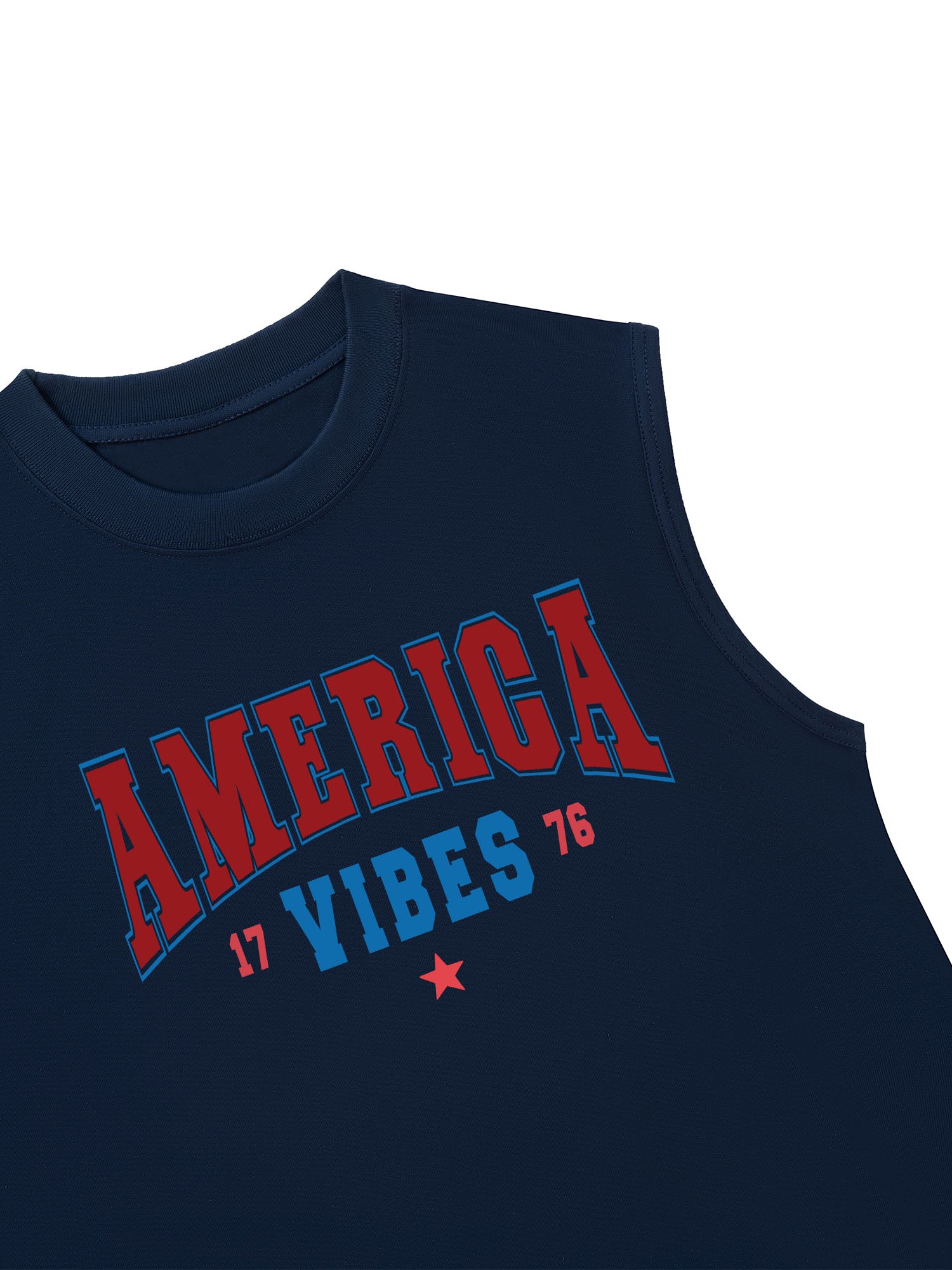 Áo Ba Lỗ Relaxed Fit USA America Vibes