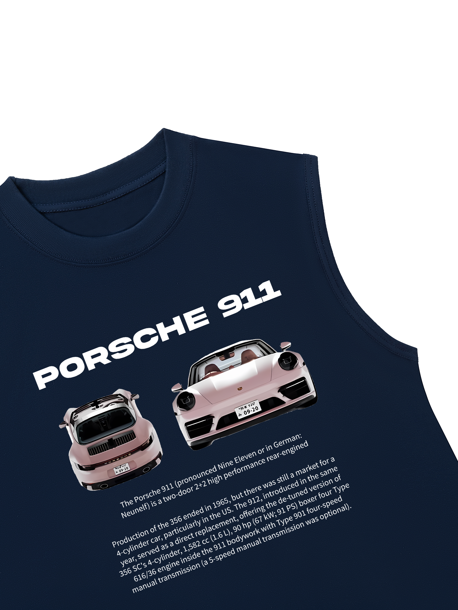 Áo Ba Lỗ Relaxed Fit Porsche 911 Pear Pink