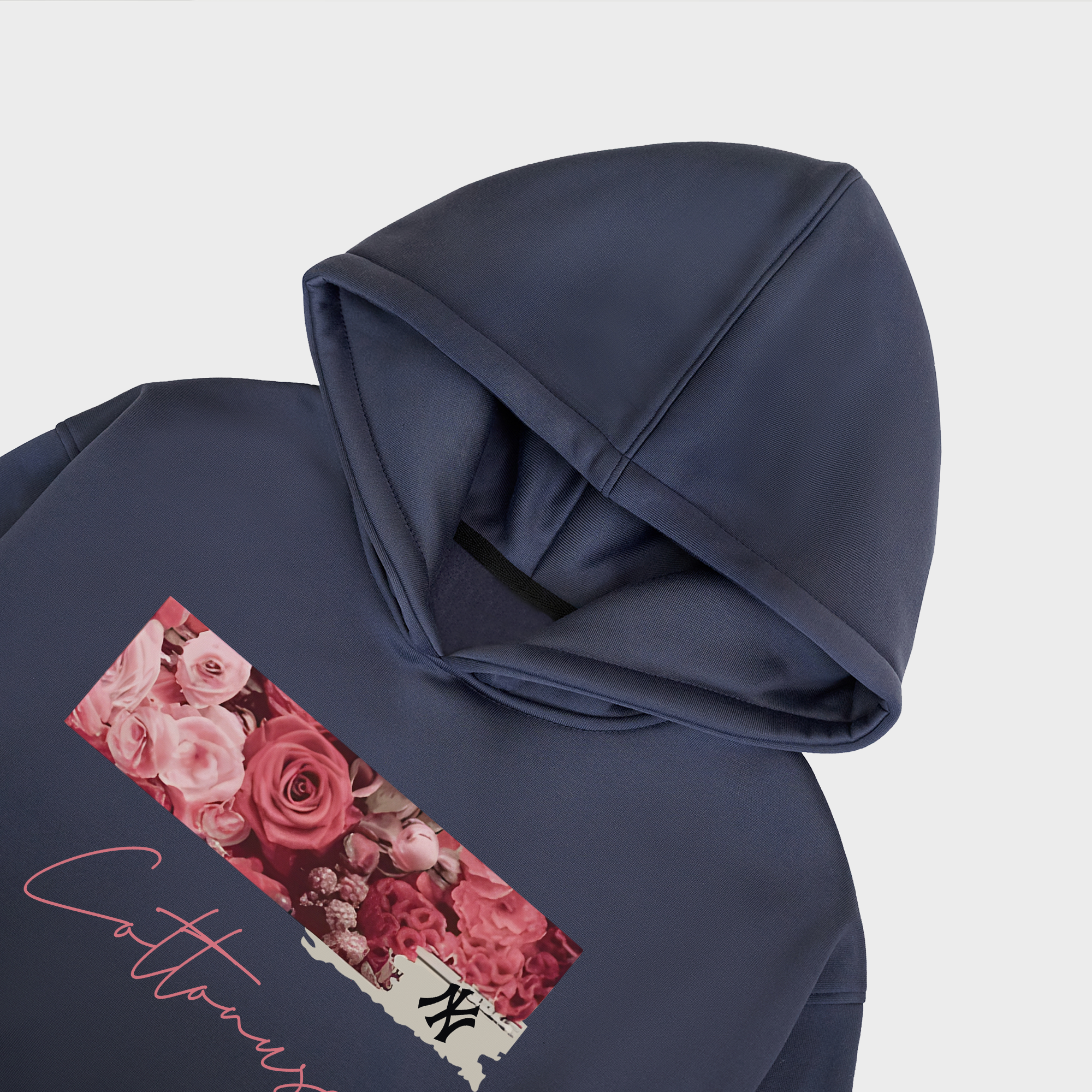 MLB Floral Rose Logo Retro Hoodie