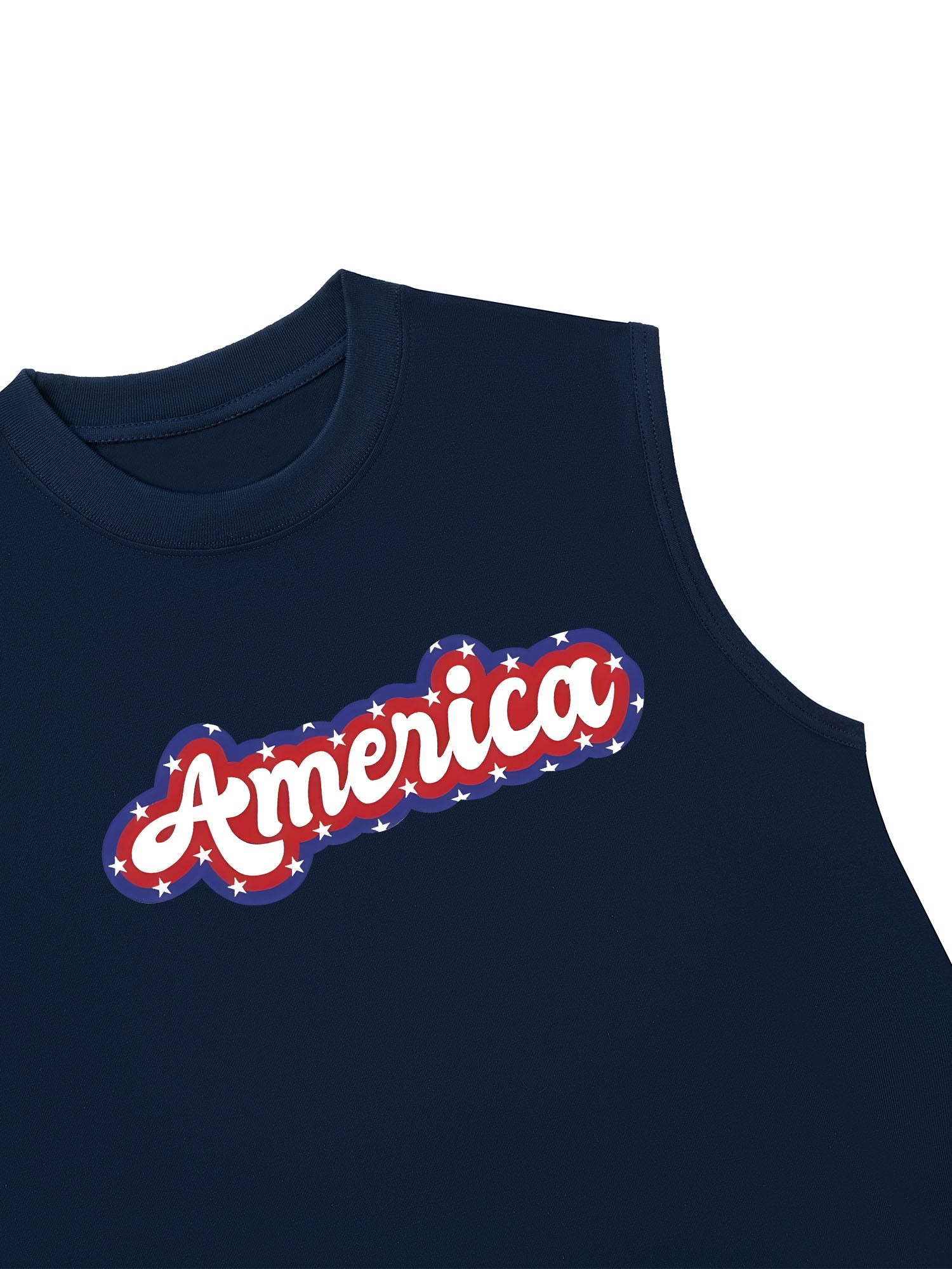 Áo Ba Lỗ Relaxed Fit USA Retro Flag America