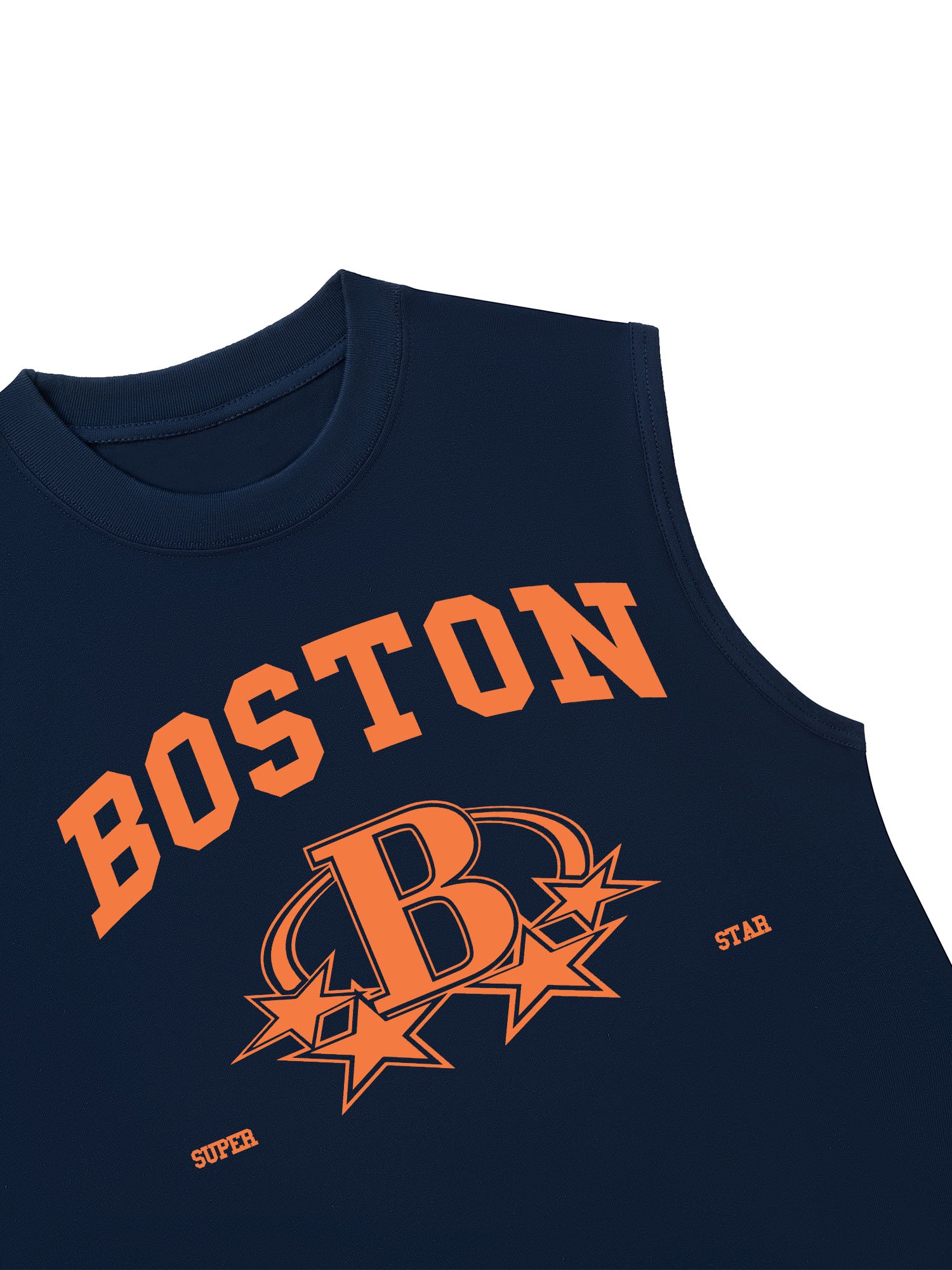 Áo Ba Lỗ Relaxed Fit USA Boston Super Star